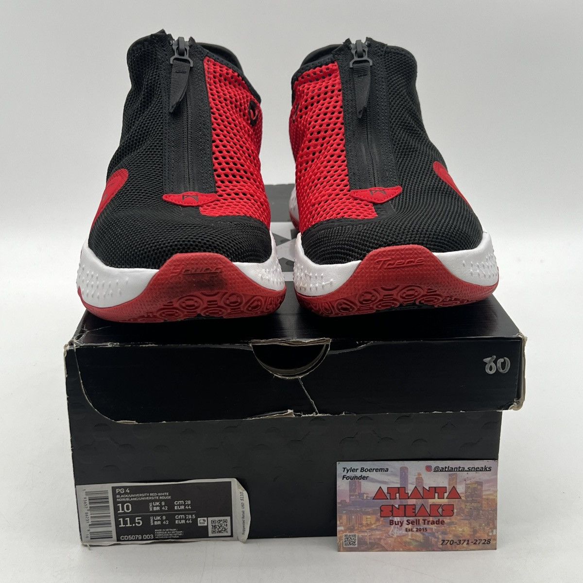 Nike Pg 4 bred Size US 10 / EU 43 - 2 Thumbnail