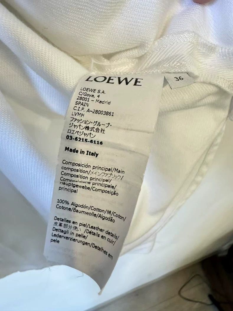 Loewe LOEWE White patch logo denim jacket Size XS / US 0-2 / IT 36-38 - 4 Thumbnail
