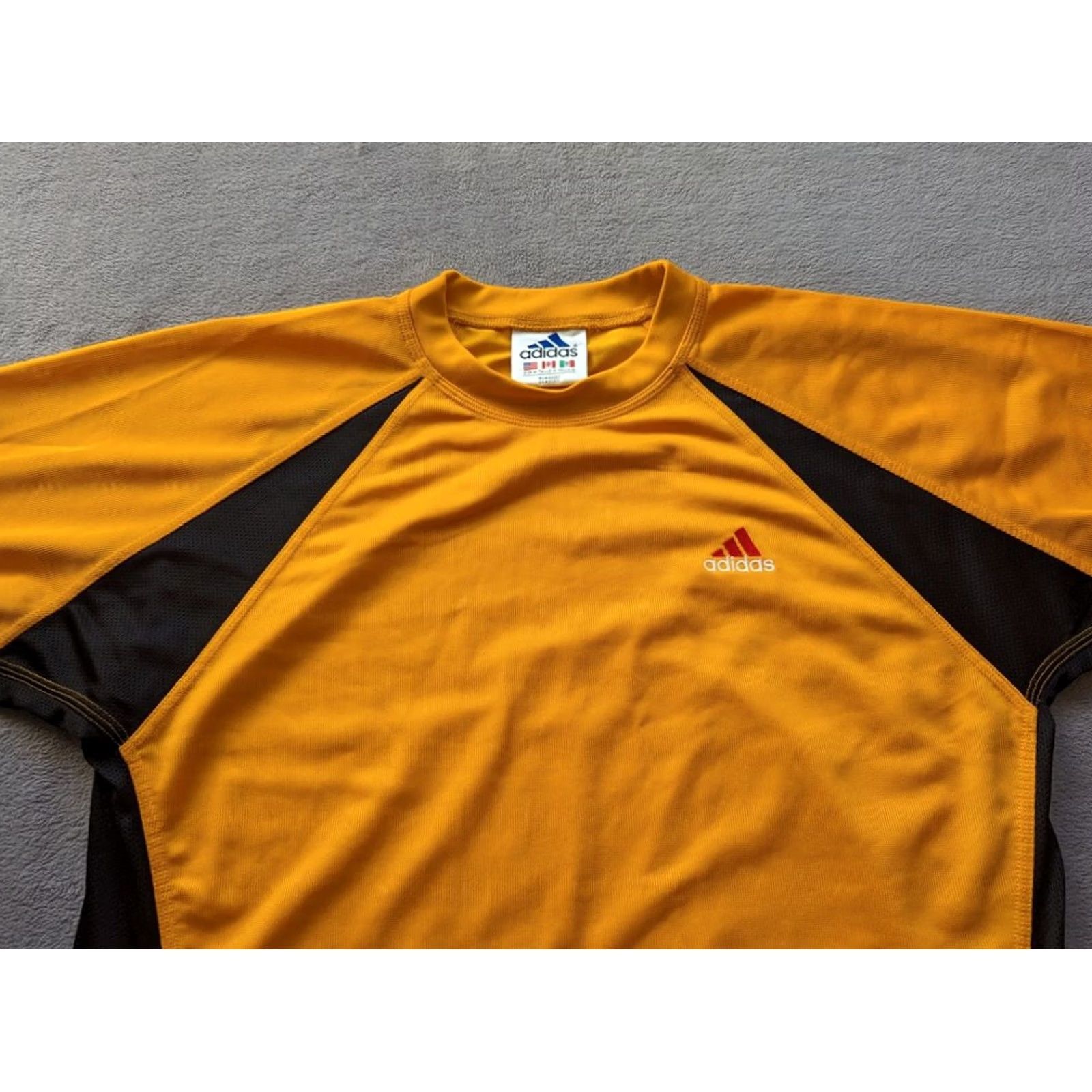 Adidas Vintage Adidas Shirt Mens M Orange 90s Size US M / EU 48-50 / 2 - 7 Thumbnail