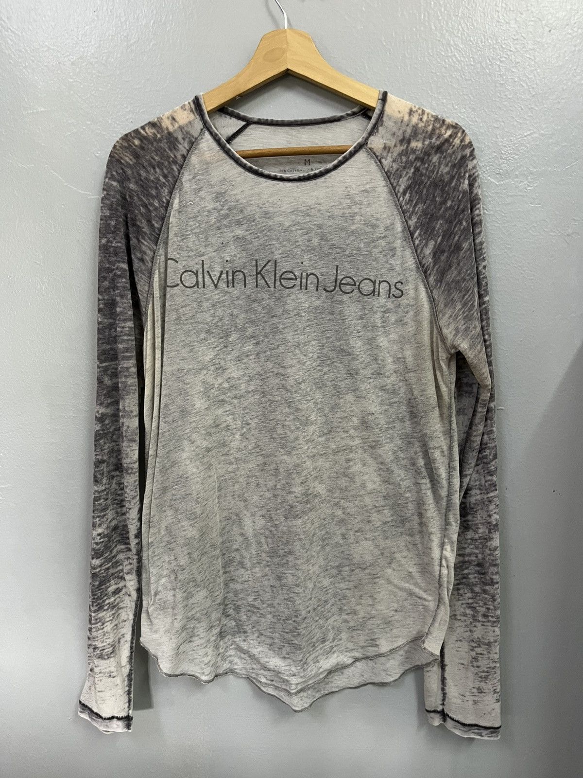 Vintage Vintage thrashed sun faded Ckj tee Size US M / EU 48-50 / 2 - 2 Thumbnail