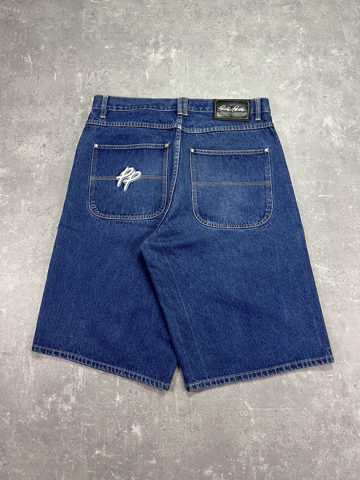 Pelle Pelle Pelle Pelle Marc Buchanan PP Logo Jorts Shorts 36 Baggy Size US 36 / EU 52 - 1 Thumbnail