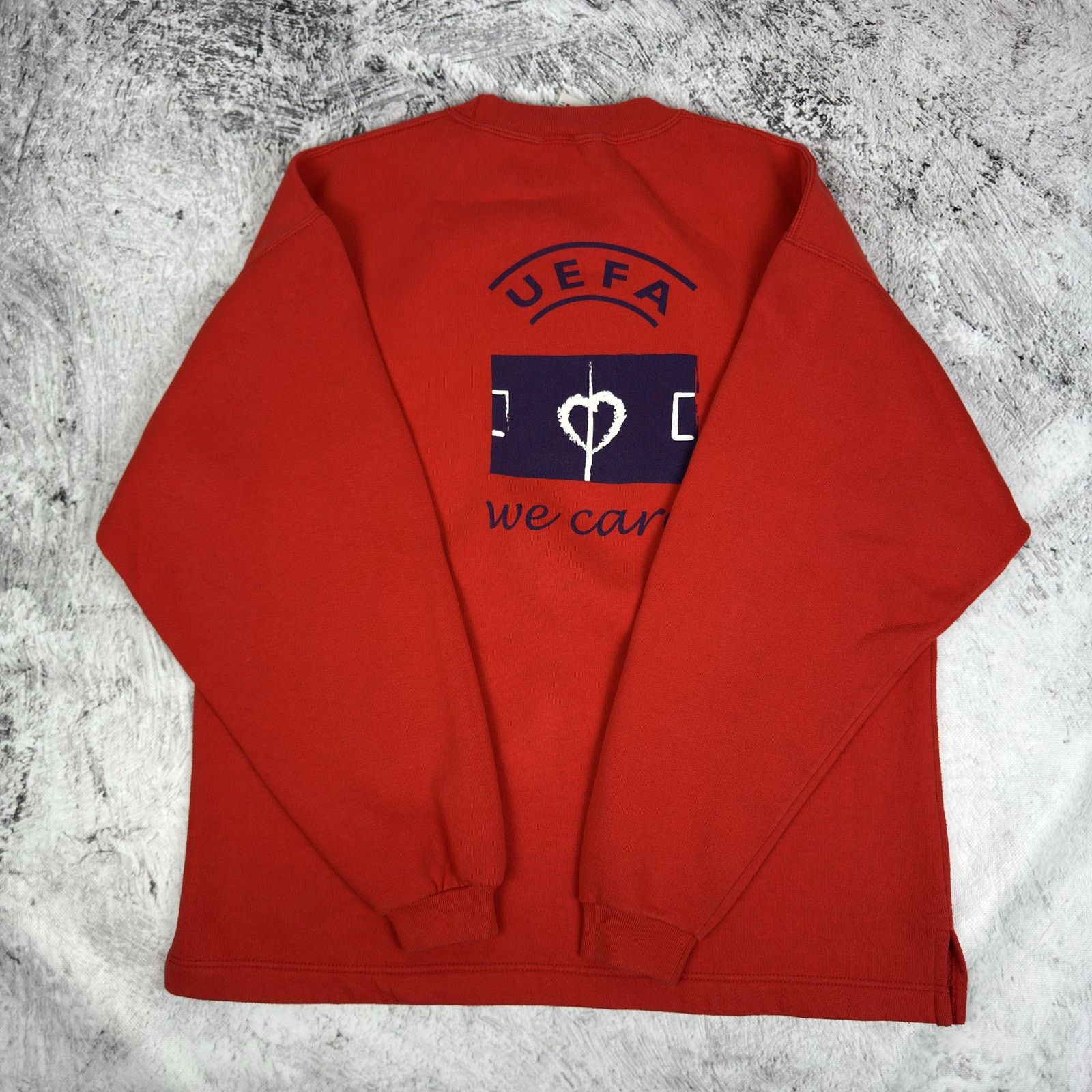 Adidas Adidas Men Red Fleece Uefa Unite Against Racism Sweatshirt M Size US M / EU 48-50 / 2 - 10 Thumbnail