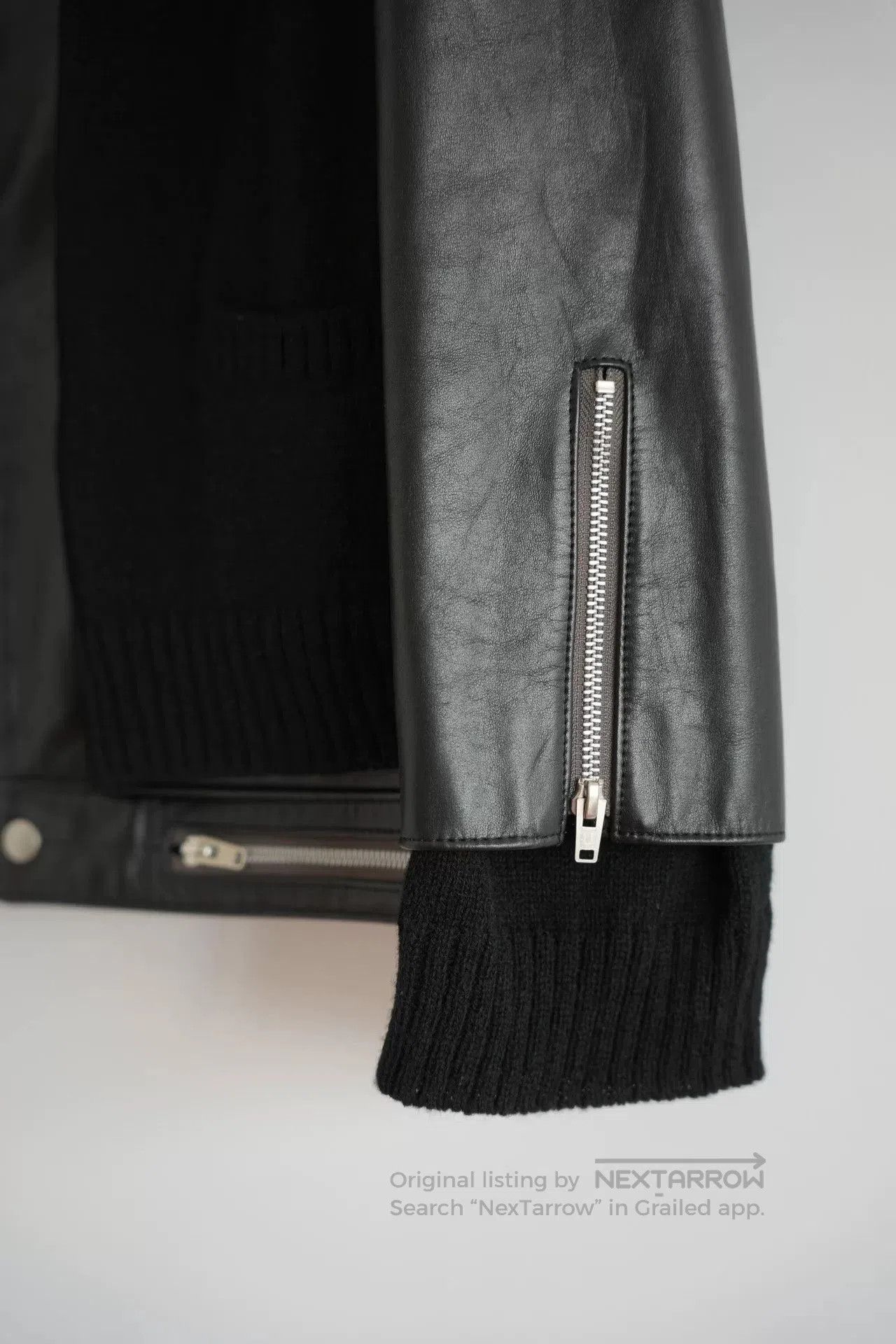 Undercover black leather double rider jacket. Size US M / EU 48-50 / 2 - 6 Thumbnail