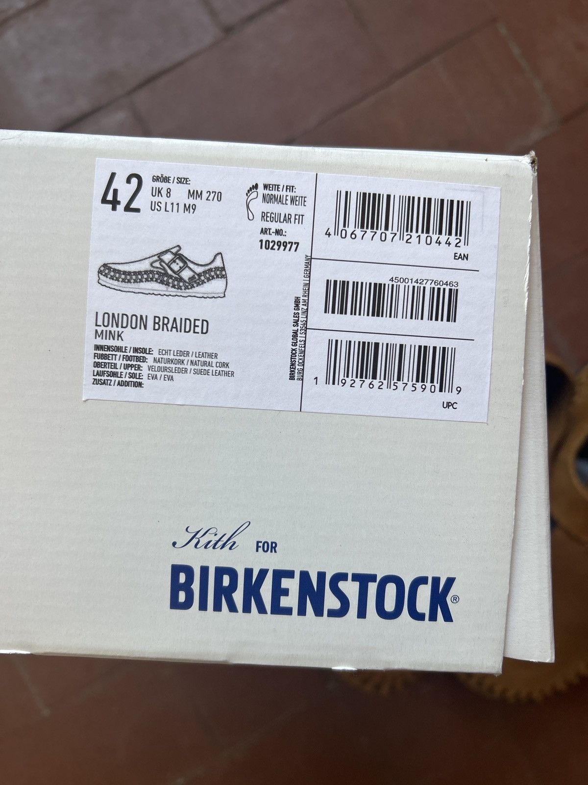 Birkenstock Kith for Birkenstock London Braided in Mink on Mink Size US 9 / EU 42 - 3 Thumbnail