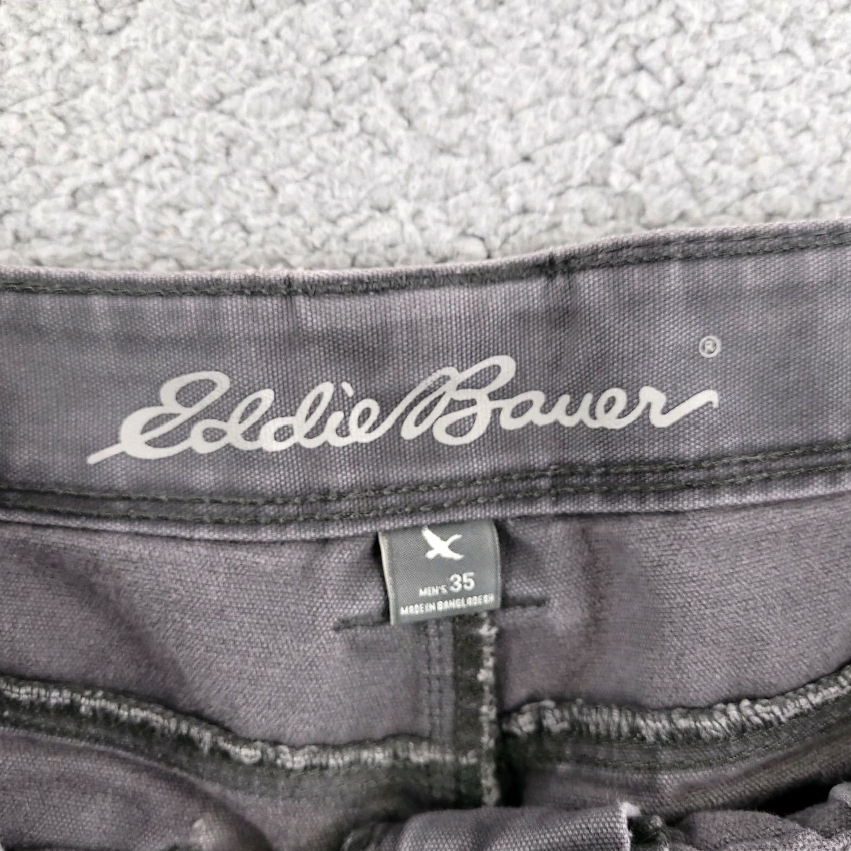 Eddie Bauer Eddie Bauer Jeans Shorts Men 36 Gray Brown Dyed Distressed Denim Biker Vintage: No (adjusted) Size US 36 / EU 52 - 4 Thumbnail