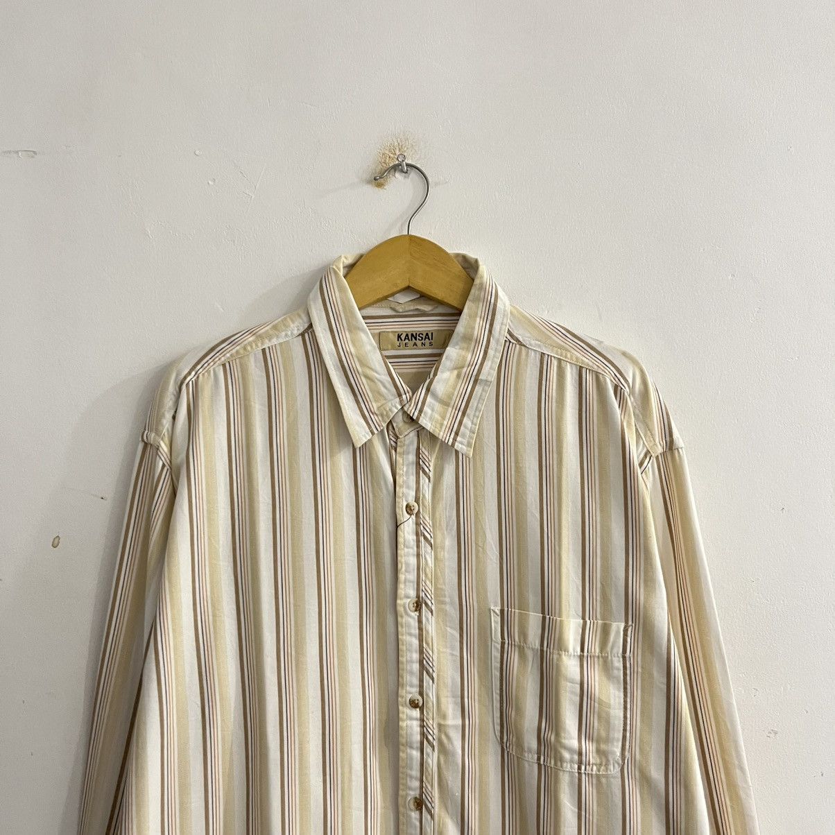 Kansai Yamamoto Kansai Jeans By Kansai Yamamoto Striped Shirt Size US XXL / EU 58 / 5 - 2 Thumbnail