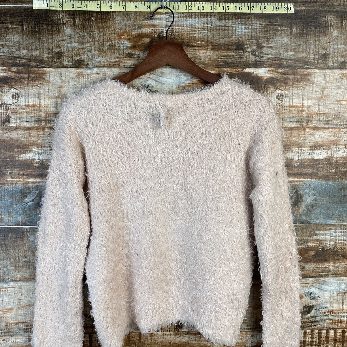 Vintage DL Repipi Pink shaggy fur Knitwear #C1078 Size S / US 4 / IT 40 - 13 Thumbnail