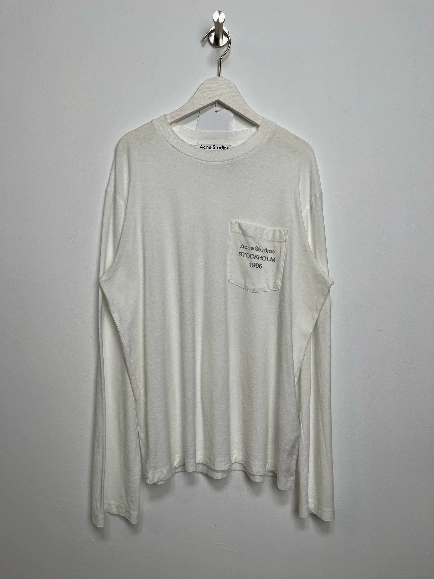 Acne Studios Acne Studios Washed 1996 Pocket Print Logo LS Size US XS / EU 42 / 0 - 1 Thumbnail