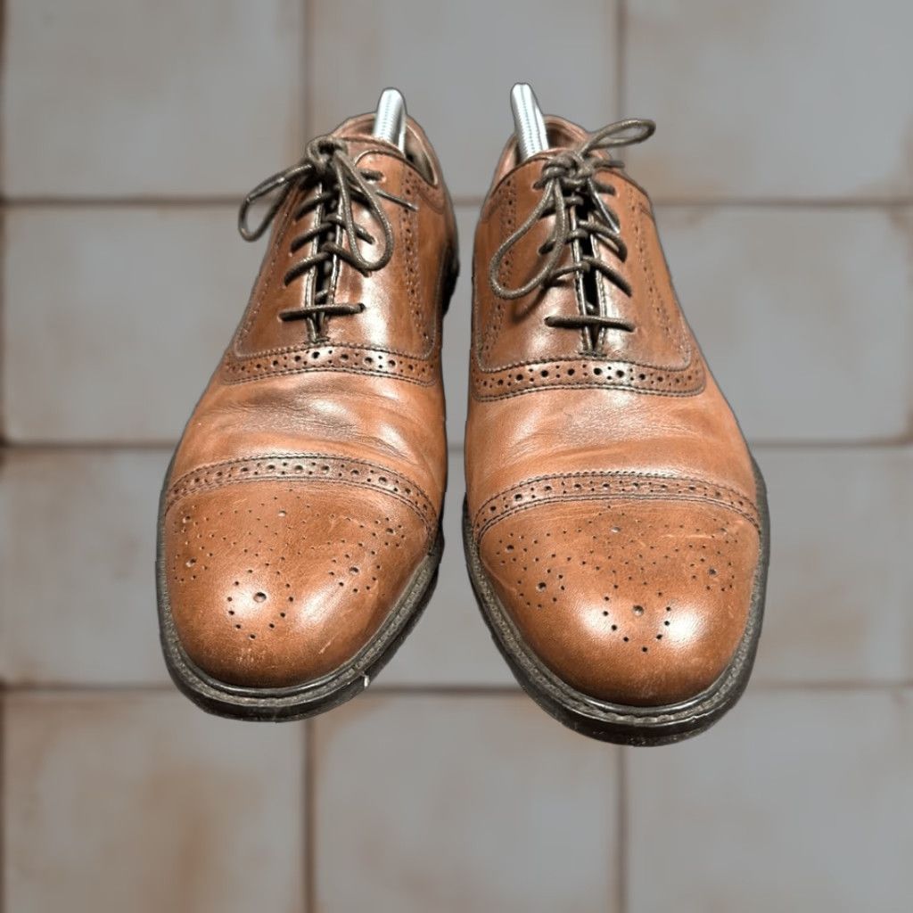 Johnston & Murphy Johnston & Murphy Shoes Men’s 10.5 Conrad Cap Toe Brown Calfskin Leather Oxford Dress Shoes Size ONE SIZE - 1 Thumbnail