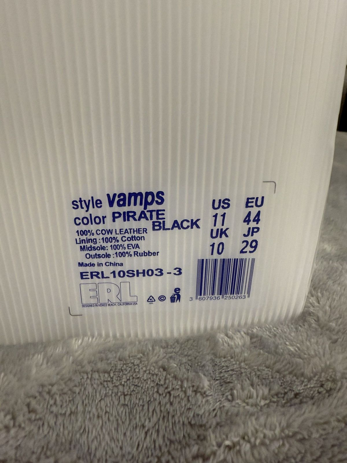 ERL ERL Vamp sneakers black and gum Size US 11 / EU 44 - 8 Thumbnail