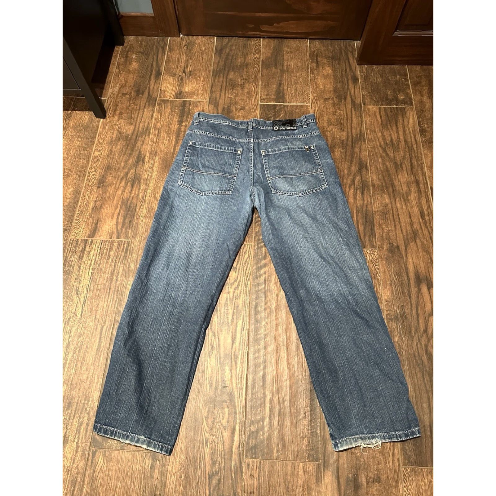 Southpole Vintage Southpole Jeans Baggy Wide-Leg Denim Blue 38 Men 5-Pocket 32 In inseam Y2K 90s Grunge Hip Hop Retro Vintage Size US 38 / EU 54 - 7 Thumbnail
