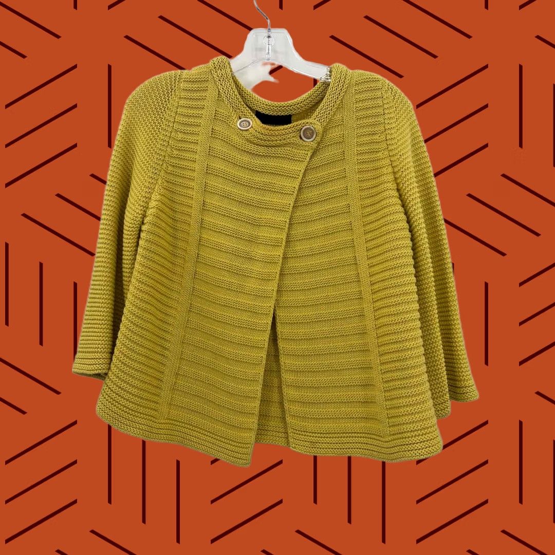 Piazza Sempione Piazza Sempione Cardigan Sweater Yellow Size 46 Pre-Owned Size L / US 10 / IT 46 - 1 Thumbnail