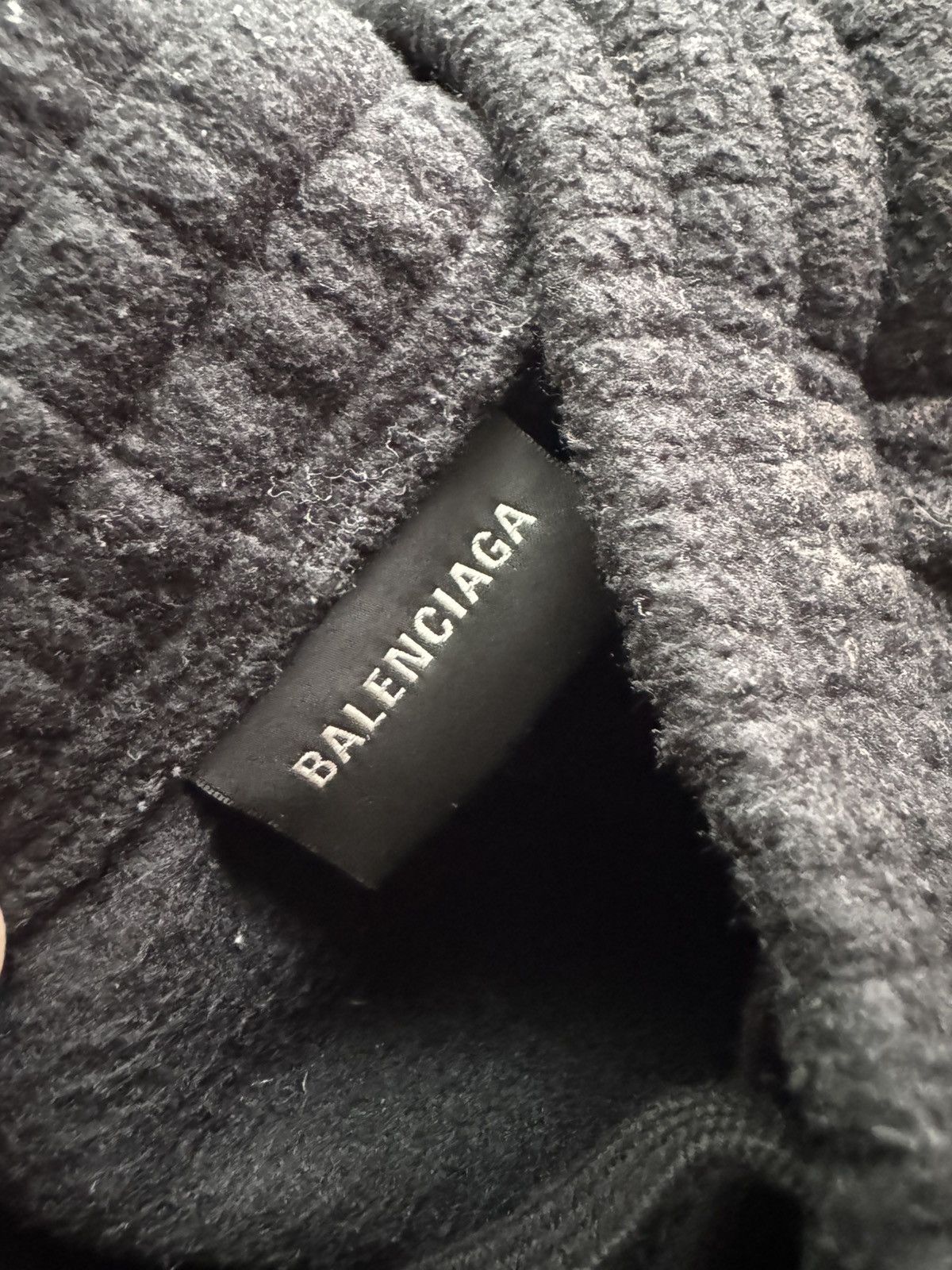 Balenciaga Black Dirty Fleece Polyester Pants Size US 30 / EU 46 - 3 Thumbnail
