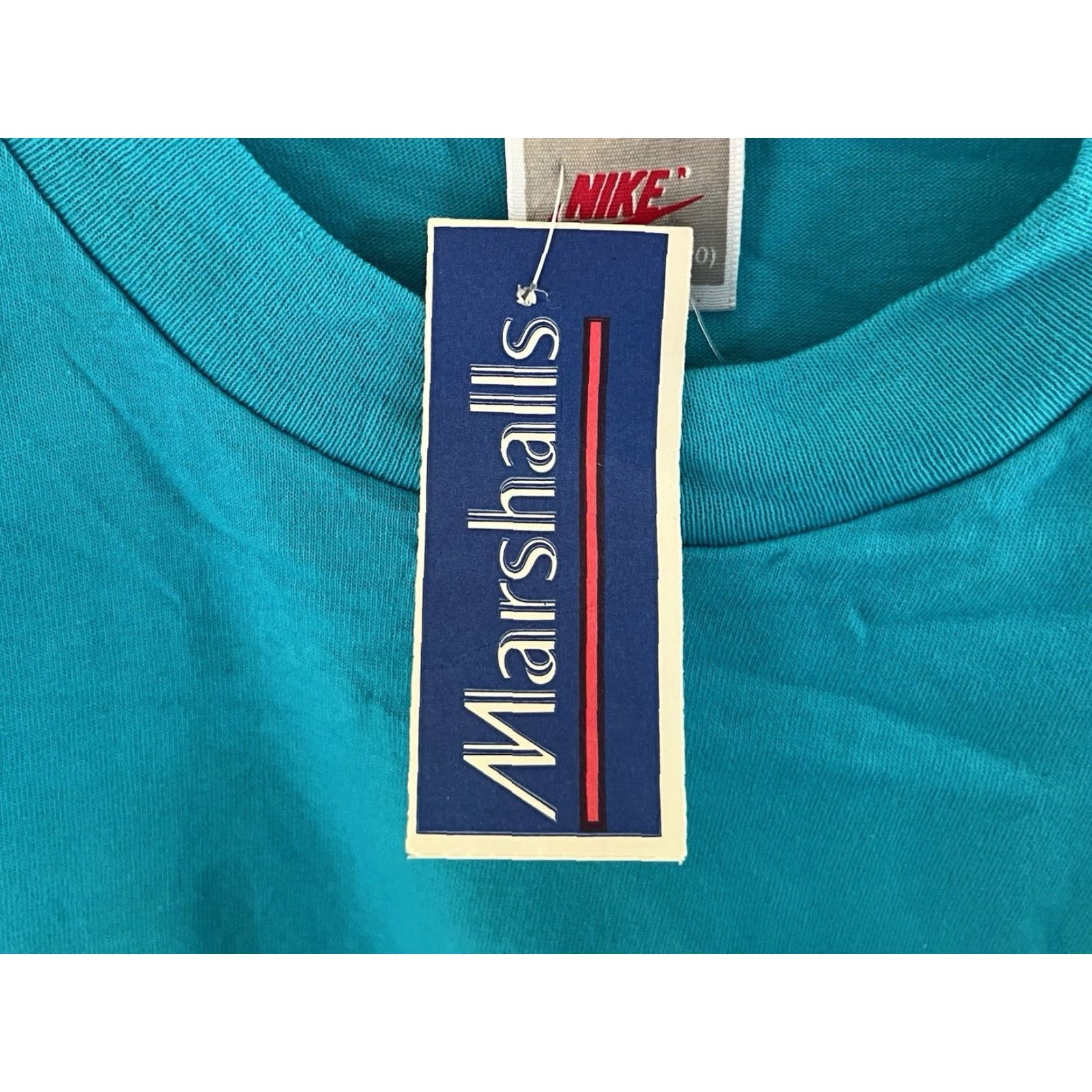 Nike VINTAGE Nike T-Shirt Womens M Deadstock NWT 90s USA Made Blue Graphic 80s single stitch aka Electric blue 100% cotton Womens Size M / US 6-8 / IT 42-44 - 4 Thumbnail