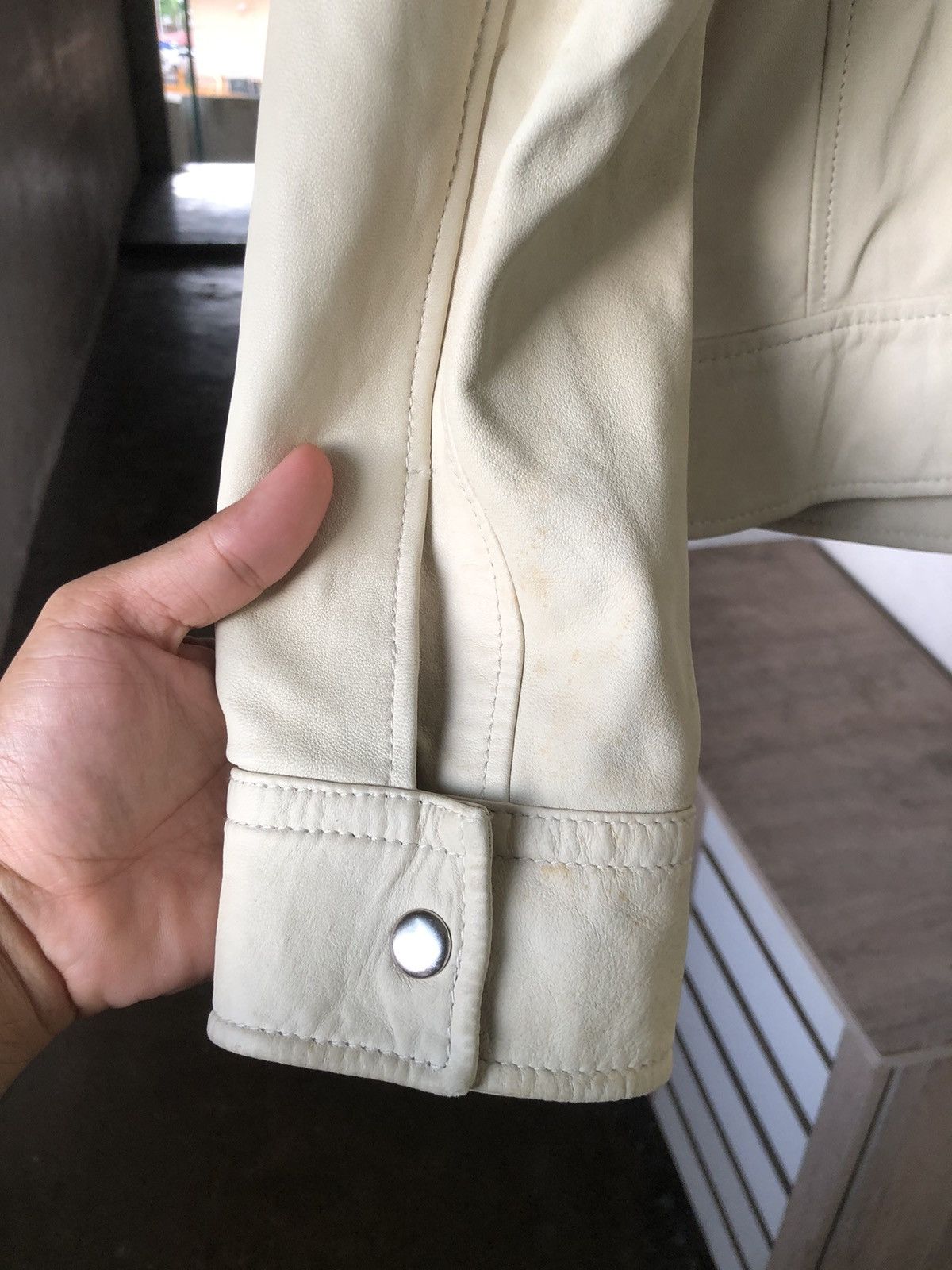 J.Lindeberg Vintage J. Lindebert Distressed Lamb Skin Leather Jacket Size US M / EU 48-50 / 2 - 11 Thumbnail