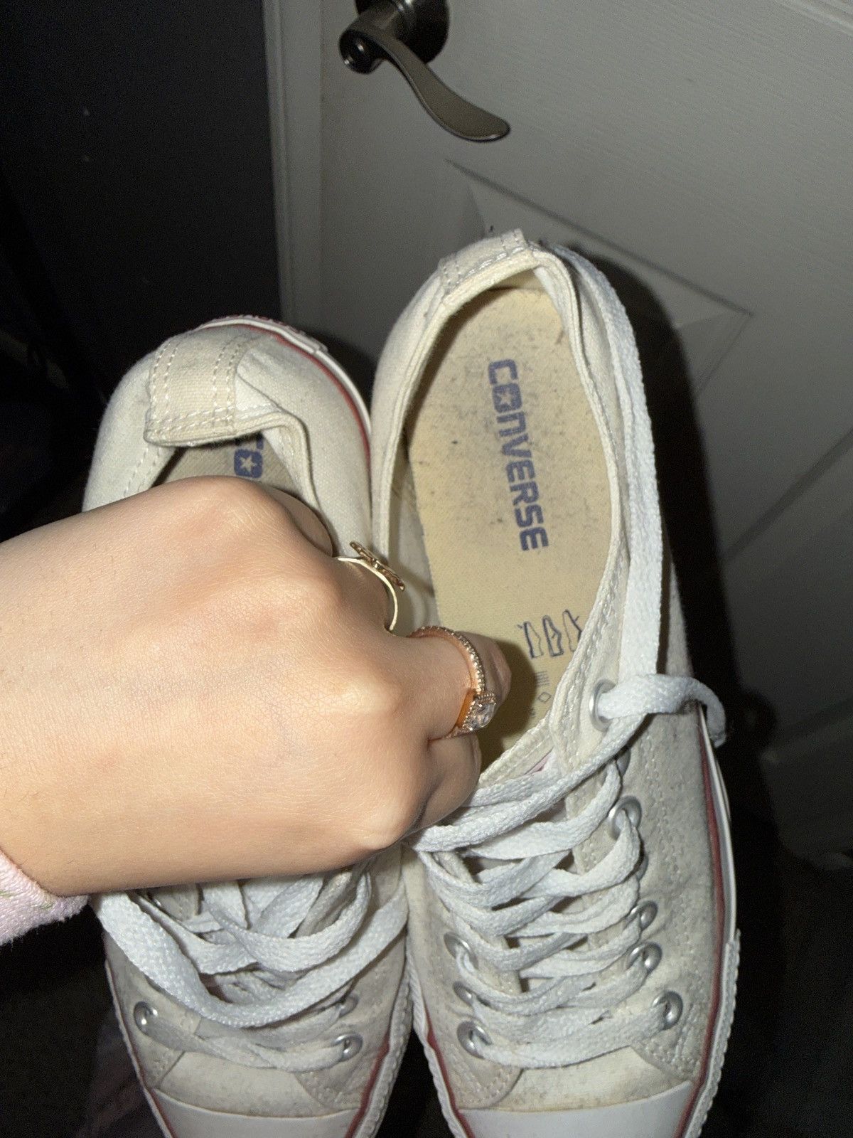 Converse Converse White and Red Sneakers Size US 8.5 / EU 41-42 - 4 Thumbnail