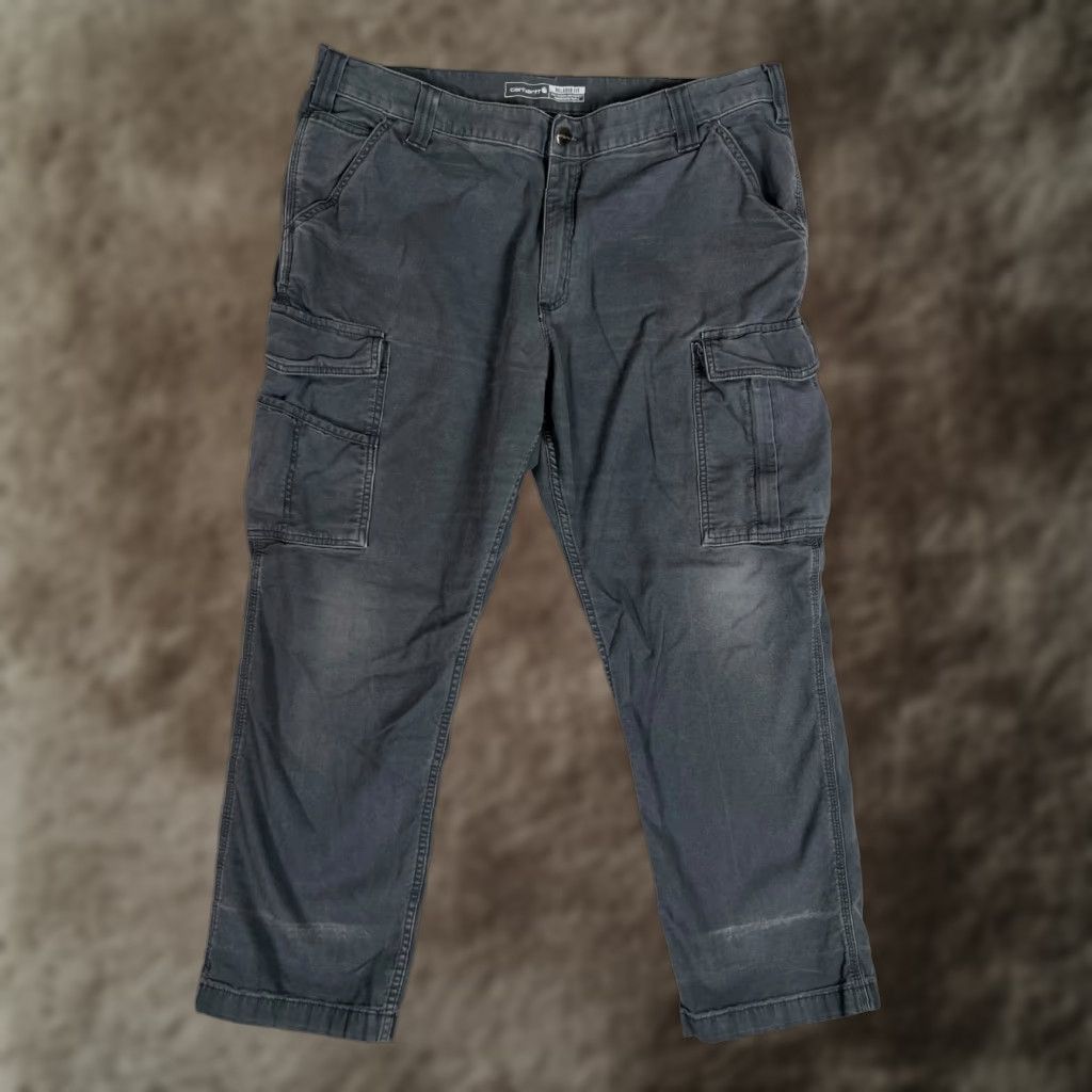 Carhartt Carhartt Work Pants 40x30 Gray Cargo Pants Canvas Work Wear Relaxed Fit Men Size US 40 / EU 56 - 1 Thumbnail