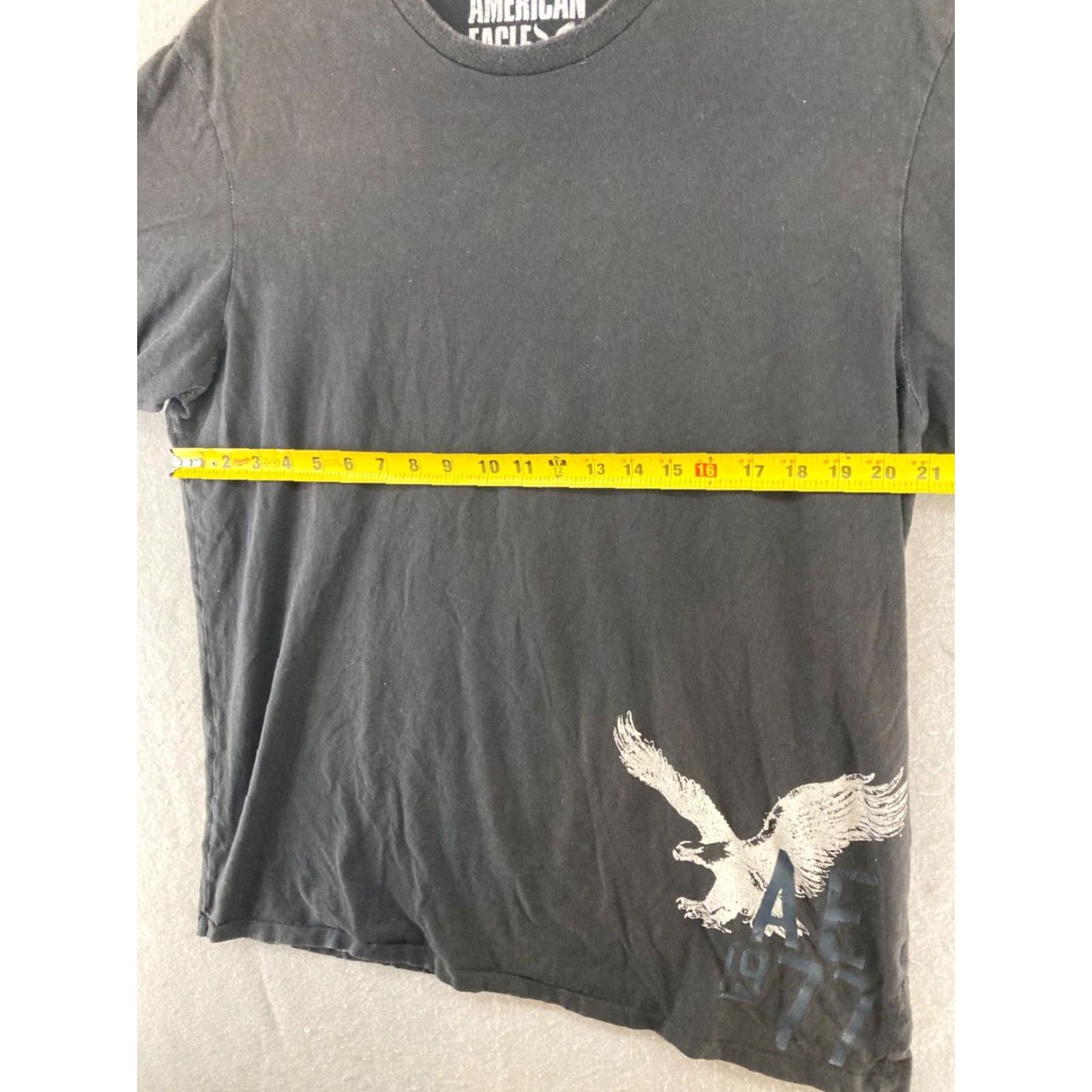 American Eagle Outfitters VINTAGE American Eagle T-Shirt Men XLT Black Graphic Print 90s Crew Neck Summer Size US XL / EU 56 / 4 - 2 Thumbnail