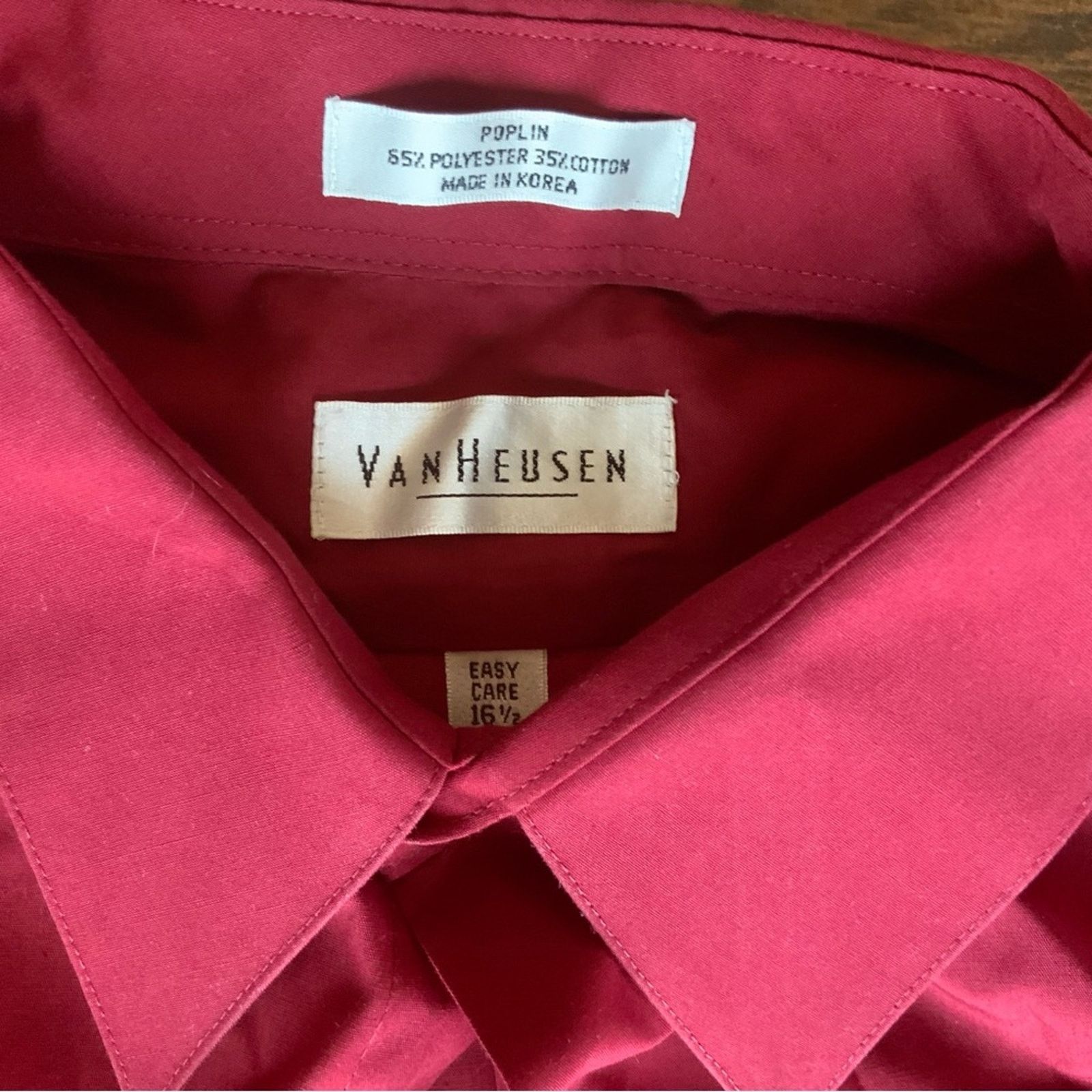 Van Heusen Van Heusen Red button-up shirt Size US L / EU 52-54 / 3 - 3 Thumbnail