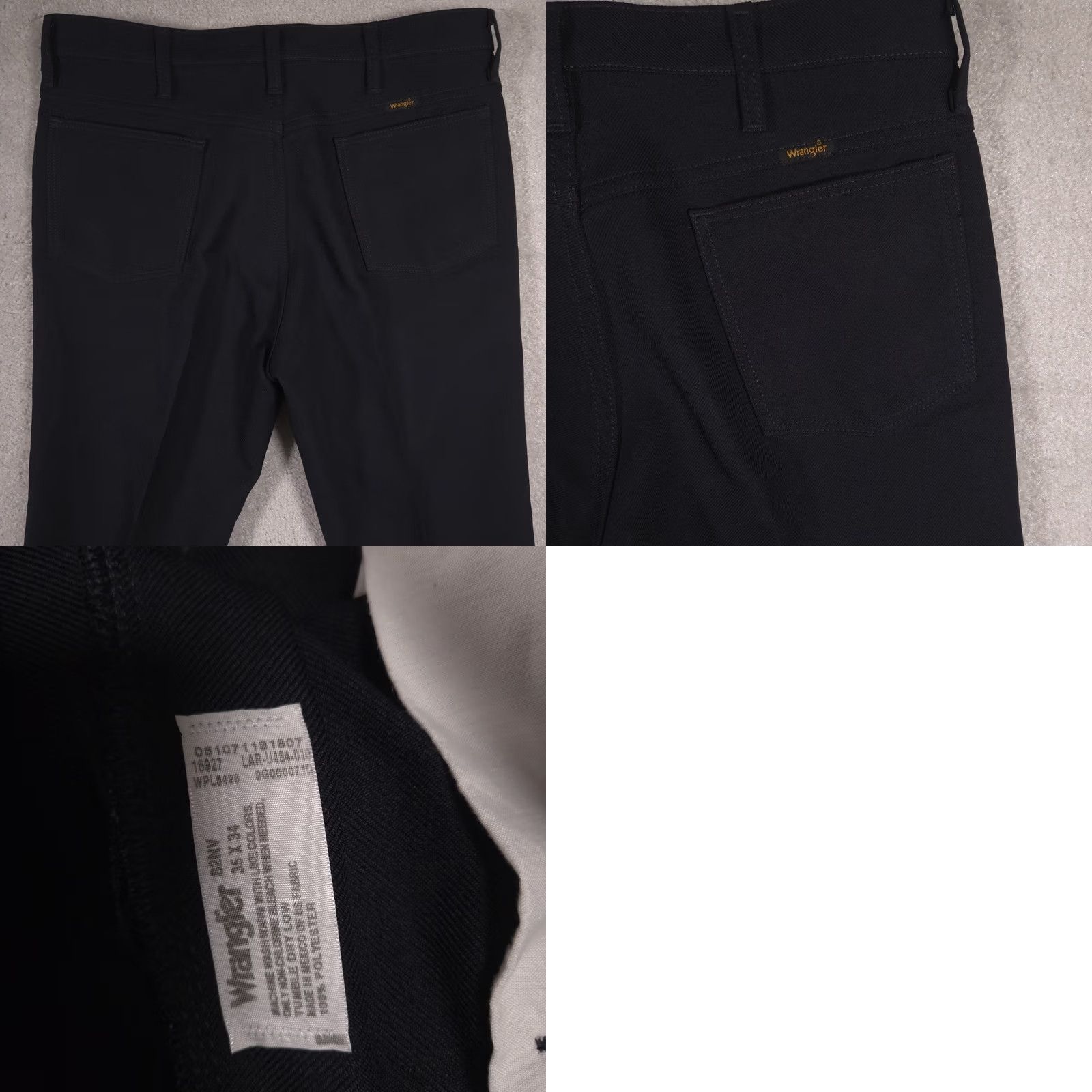 Wrangler VINTAGE Wrangler Pants Mens Navy Blue Straight Slacks 34x30 Classic Fit Size US 34 / EU 50 - 9 Thumbnail