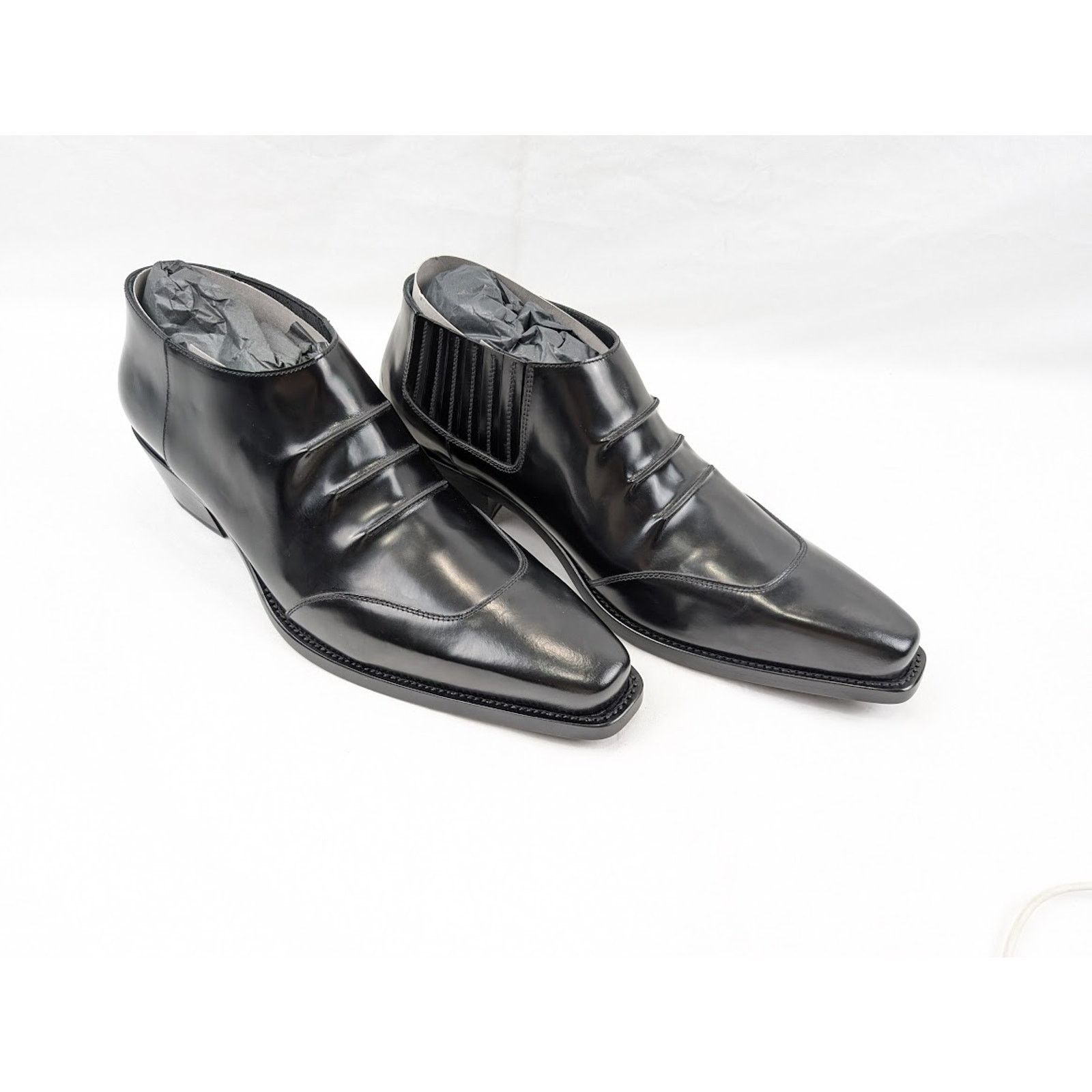 Givenchy o1rshd1 Show Cowboy Boots in Black Size US 10 / EU 43 - 15 Thumbnail