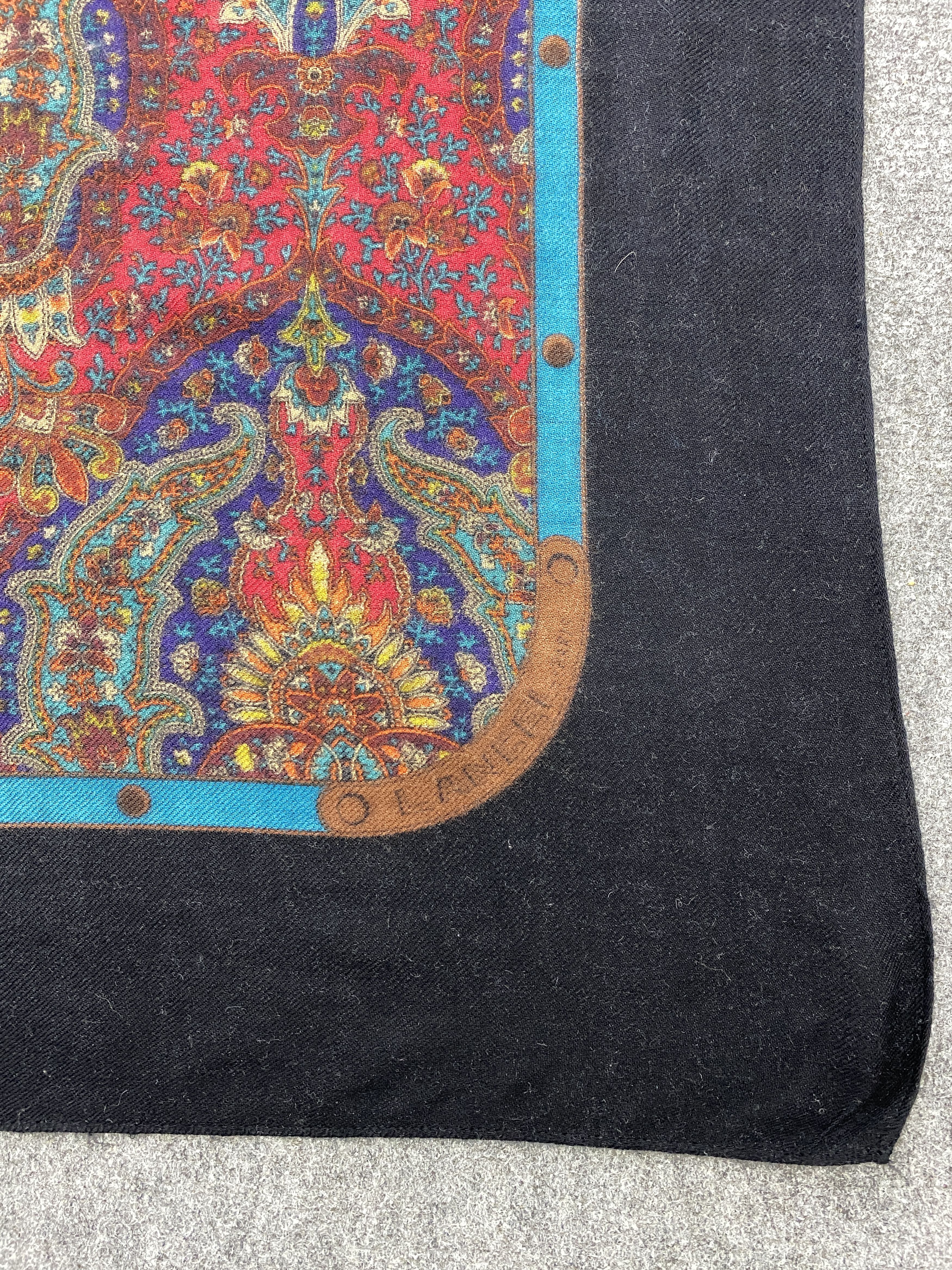 Japanese Brand × Vintage Japanese Brand Wool Shawl Babushka head Scarf SN0031 Size ONE SIZE - 5 Thumbnail