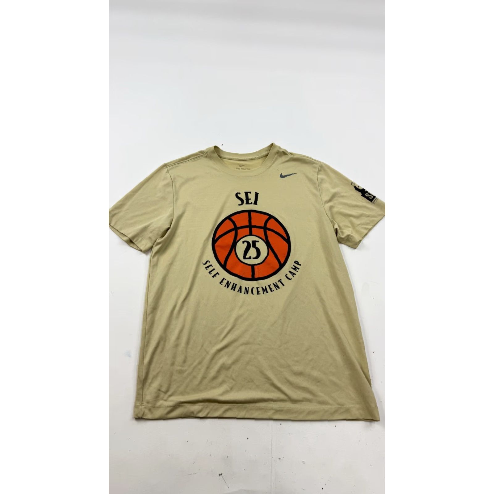 Nike Nike Shirt Mens Medium Beige SEI Self Enhancement Camp 25 Basketball Tee Dri-Fit Size US M / EU 48-50 / 2 - 2 Thumbnail