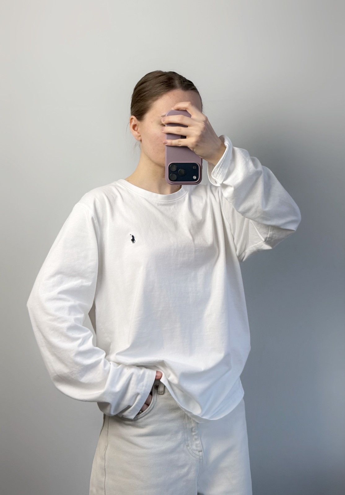 Polo Ralph Lauren Vintage longsleeve tee PRL polo ralph lauren Large white Size US L / EU 52-54 / 3 - 1 Thumbnail