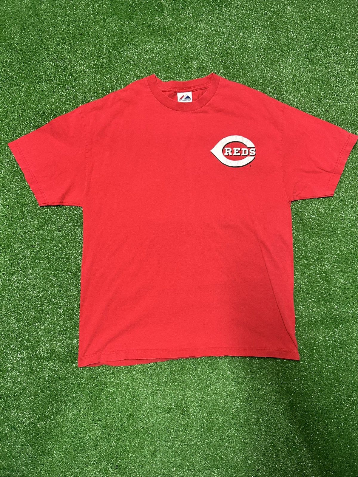 Majestic × Vintage Vintage Cincinnati reds Champman jersey t shirt Size US XL / EU 56 / 4 - 2 Thumbnail