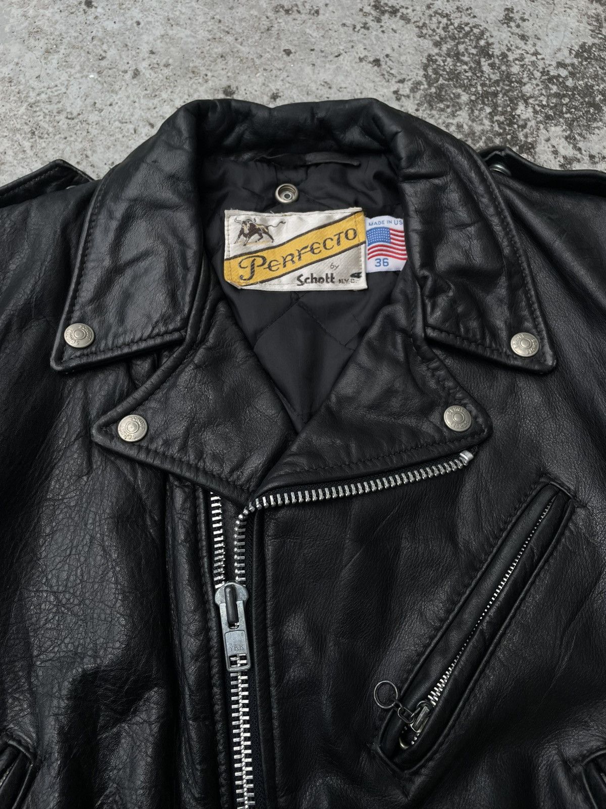 Schott Vintage Schott Perfecto 118 Leather Biker Jacket Size US S / EU 44-46 / 1 - 5 Thumbnail