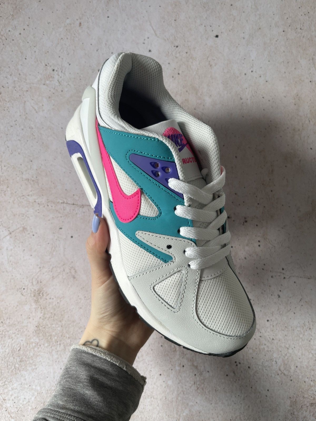 Nike Nike Air Structure Triax 91 White Teal Pink sneakers Size US 6.5 / IT 36.5 - 3 Thumbnail
