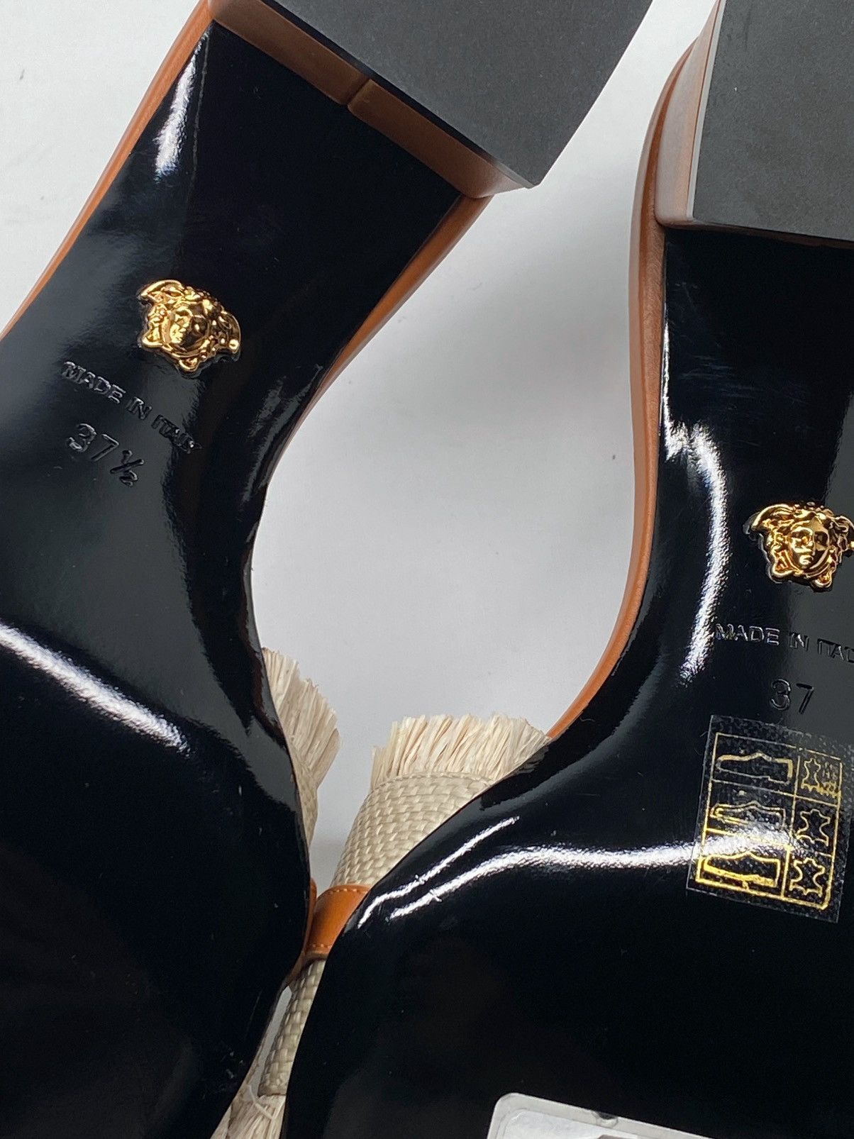Versace Versace Medusa '95 55MM Raffia Mules Size US 7 / IT 37 - 13 Thumbnail