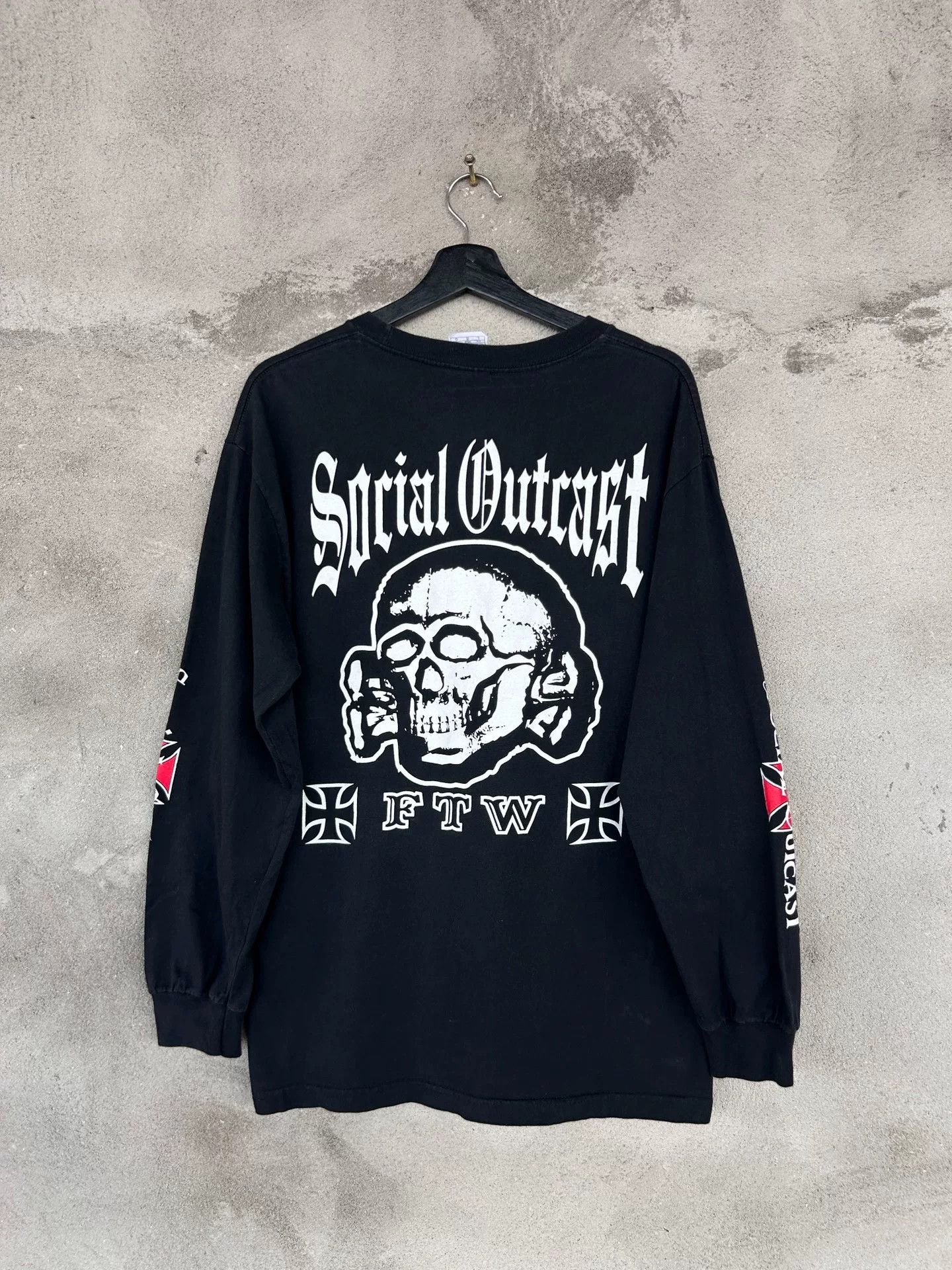 Vintage Vintage Social Outcast 2002 Sturgis Longsleeve T-Shirt Size US M / EU 48-50 / 2 - 1 Thumbnail