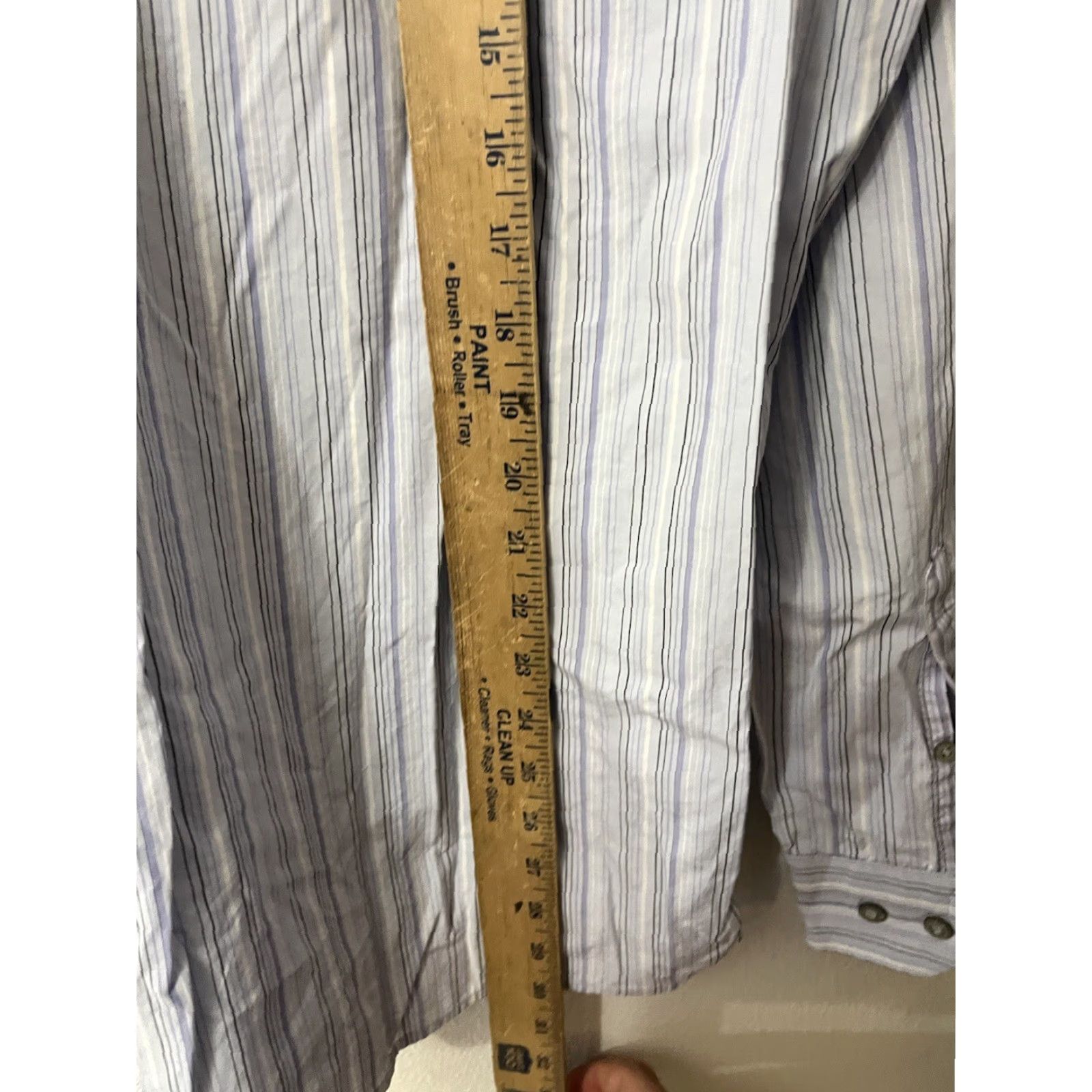 Banana Republic VINTAGE Banana Republic Non Iron Reg Fit Shirt Blue Striped L Men’s Slim Button-Up Casual Formal Business Size US L / EU 52-54 / 3 - 4 Thumbnail