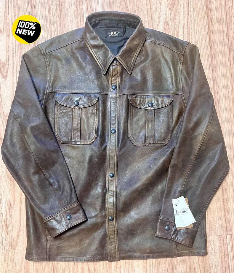 RRL Ralph Lauren RRL Ralph Lauren Retro workwear, leather jacket, friction Size US M / EU 48-50 / 2 - 1 Thumbnail