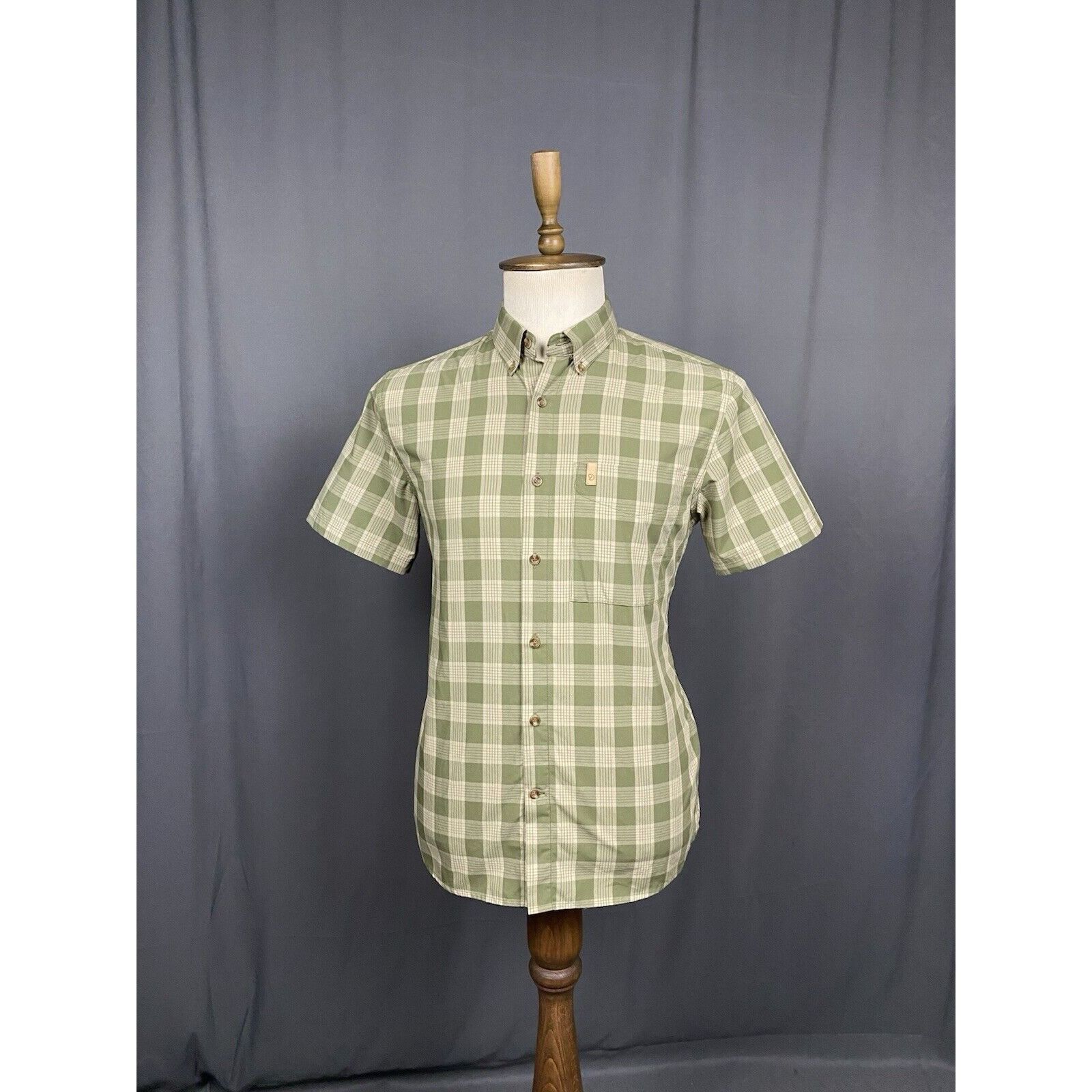 Fjallraven Fjallraven Ovik Men's Green Checked Shortsleeve Shirt Size S Size US S / EU 44-46 / 1 - 2 Thumbnail