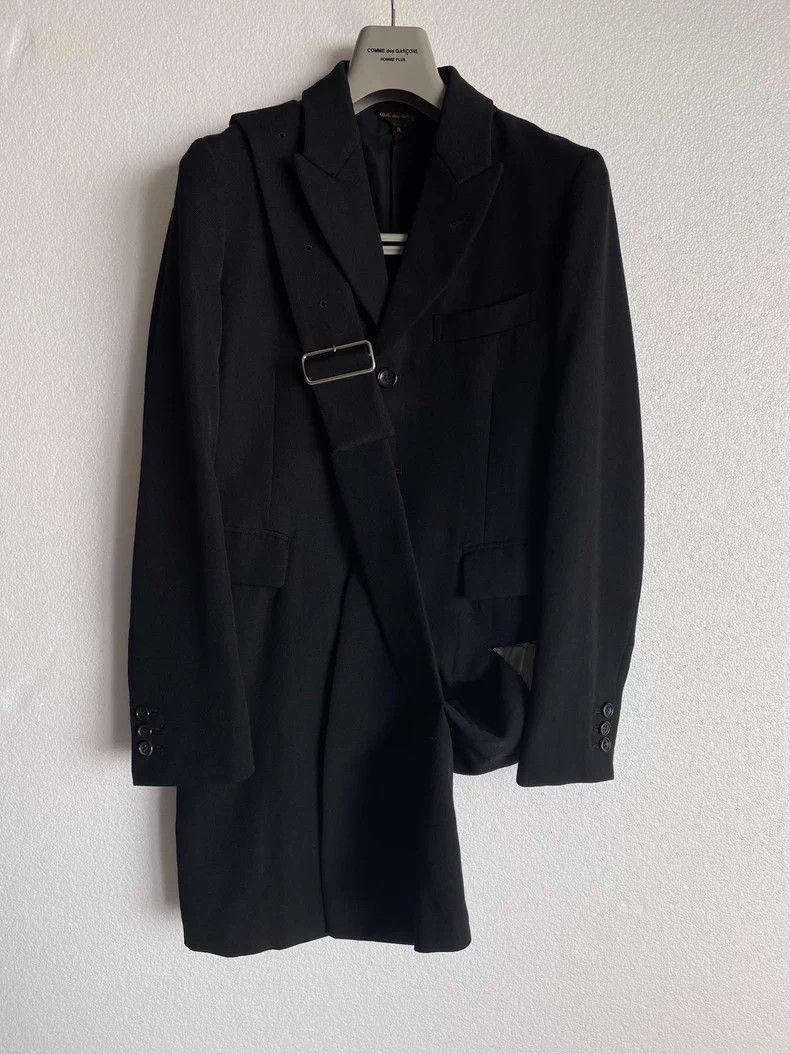 Comme des Garcons Comme des Garcons Wool Tear Strap Coat Size US S / EU 44-46 / 1 - 1 Thumbnail