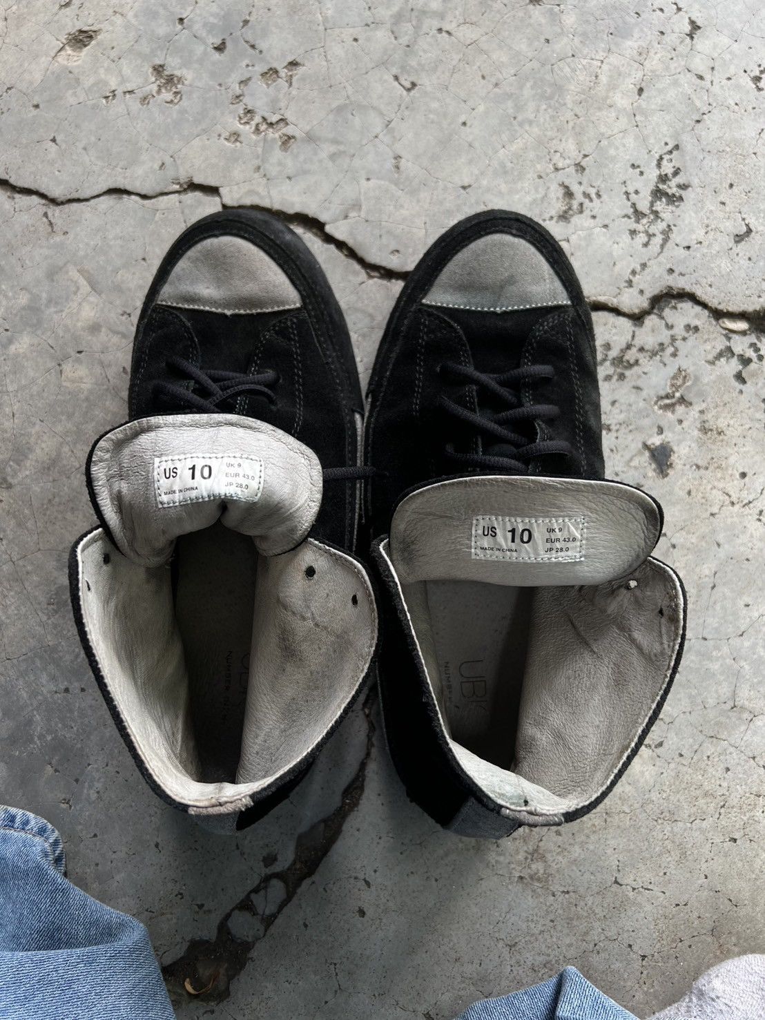 Number (N)ine AW13 NUMBER (N)INE X UBIQ HIGH TOP SNEAKERS Size US 10 / EU 43 - 10 Thumbnail