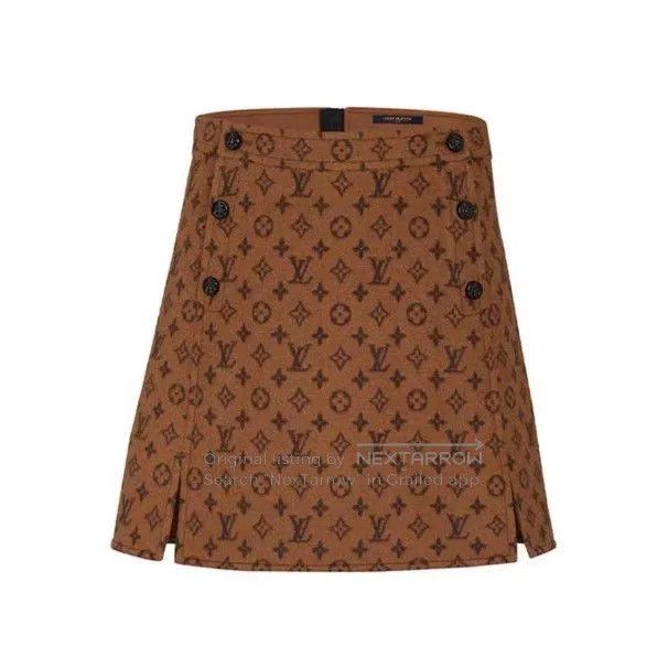 Louis Vuitton Louis Vuitton Monogram Wool Skirt. Size US 38 / EU 54 - 1 Thumbnail