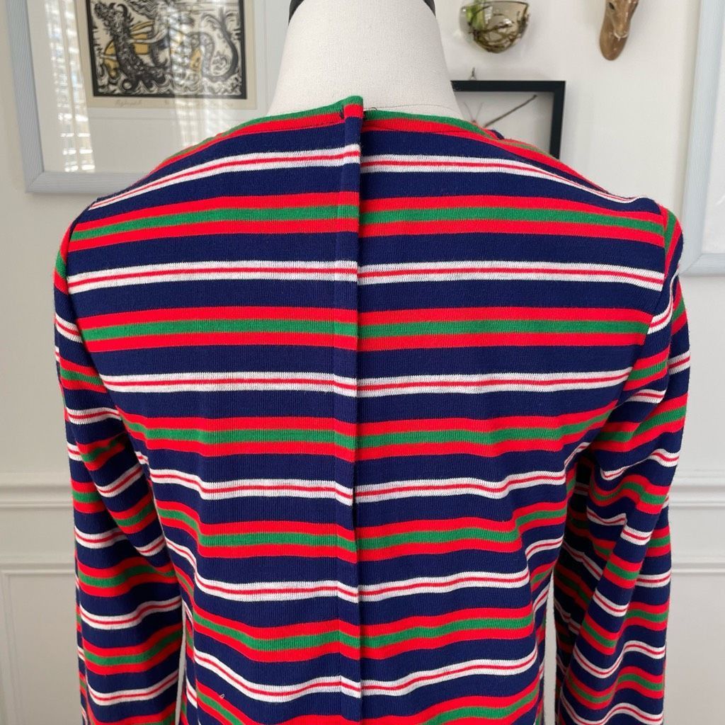 Vintage Vintage 60s Stripe A-Line Shift Dress Pockets S M Size S / US 4 / IT 40 - 8 Thumbnail