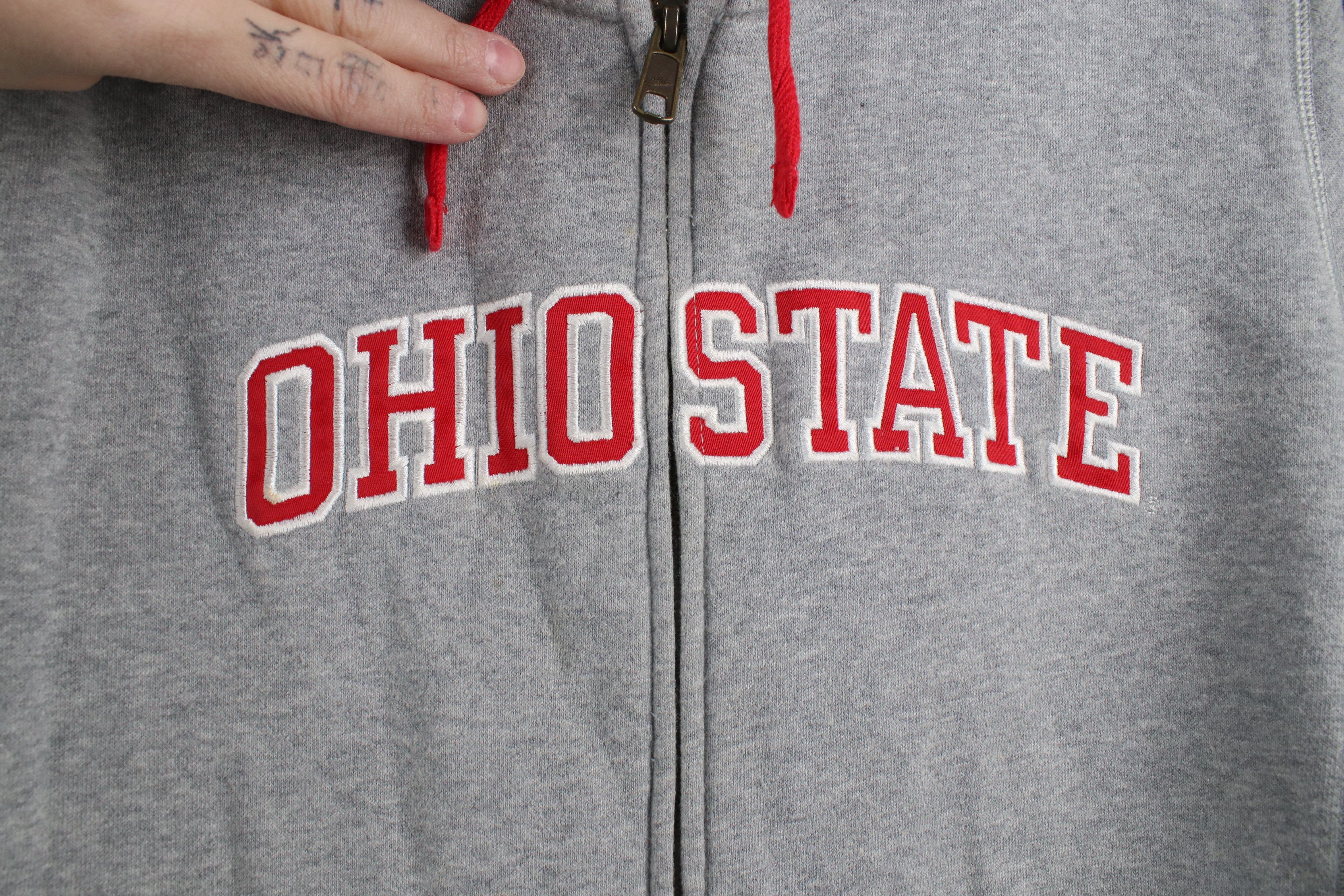 Nike × Vintage Vintage Nike Mini Swoosh Ohio State University Zip Hoodie Size M / US 6-8 / IT 42-44 - 7 Thumbnail