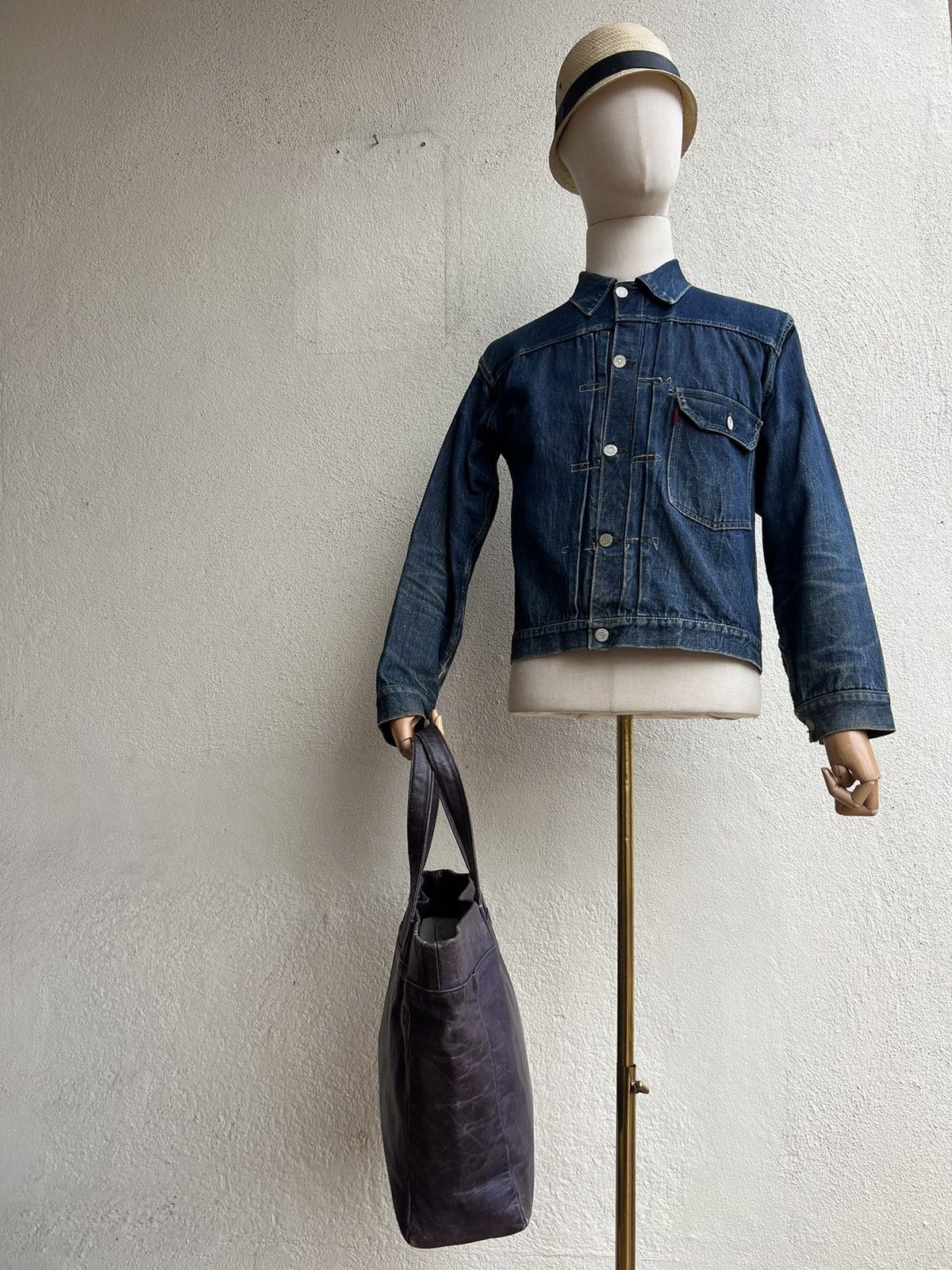 Attachment Attachment X United Arrows Distress Patina Leather Tote Bag Size ONE SIZE - 24 Thumbnail