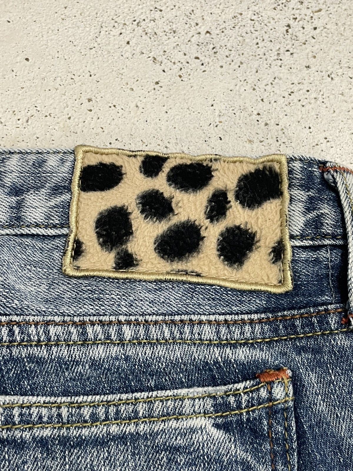 Acid Wash Rusty Skinny Japan Denim