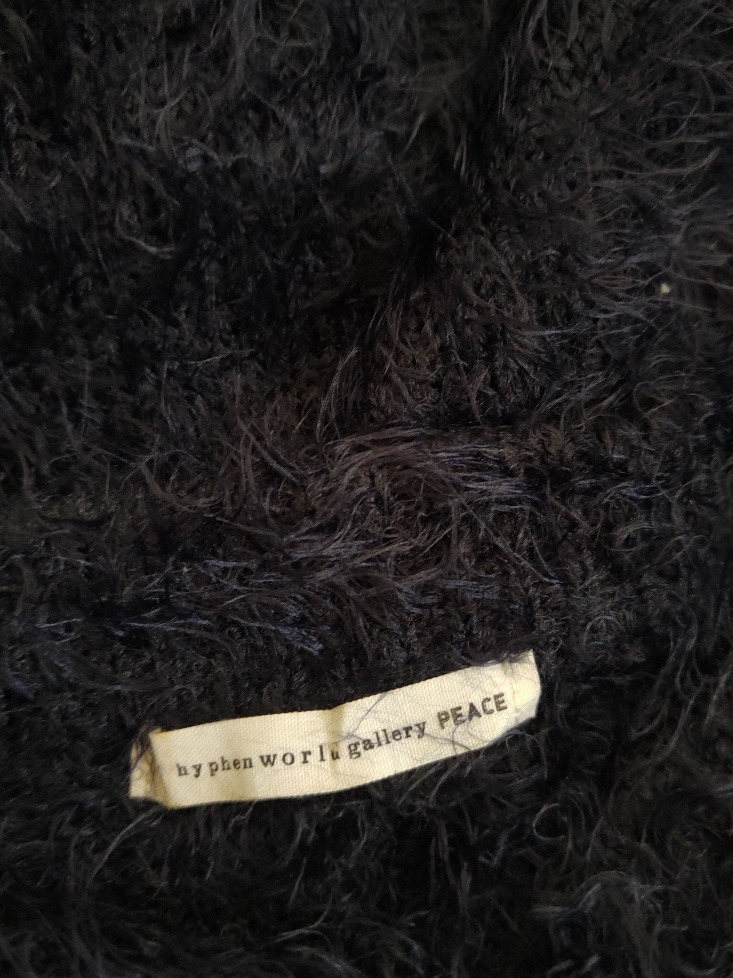 Homespun Knitwear E Hypen World Gallery Navy Fur Mohair Knitwear #S2029 Size S / US 4 / IT 40 - 12 Thumbnail