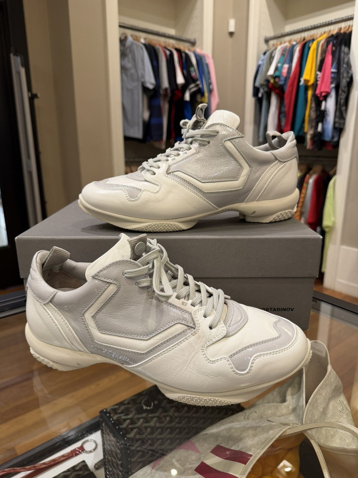 Kiko Kostadinov Kiko Kostadinov Ostro Leather Sneaker - White Size US 12 / EU 45 - 3 Thumbnail