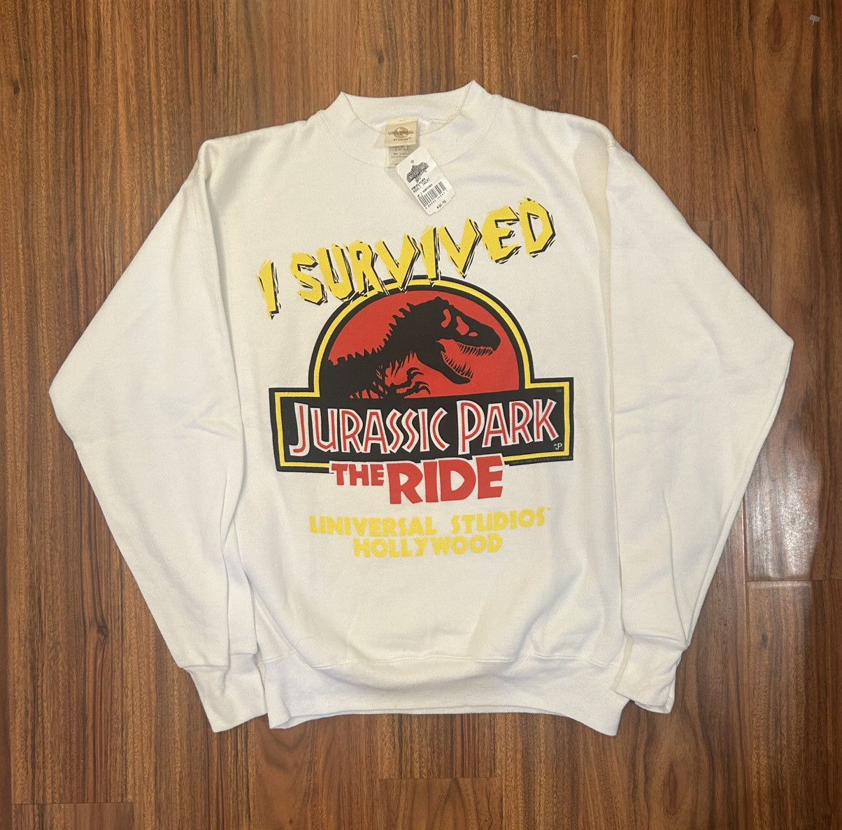 Universal Studios Vintage 90s Jurassic Park The Ride Crewneck Universal Studio Size US M / EU 48-50 / 2 - 1 Thumbnail