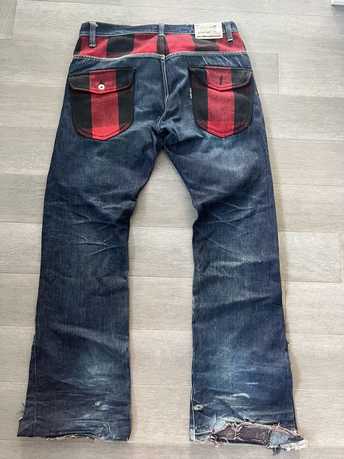 image of Distressed Denim Vintage Concave Attempt Flared Denim, Men's (Size 34)