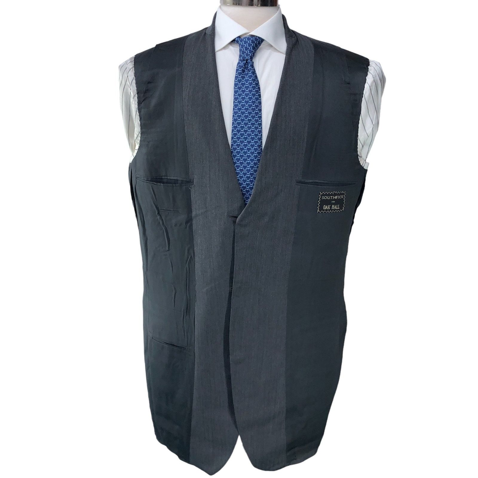 Southwick Southwick Men Sz 44XL Extra Long Suit 2 Piece *TINY FLAW Size 44L - 10 Thumbnail