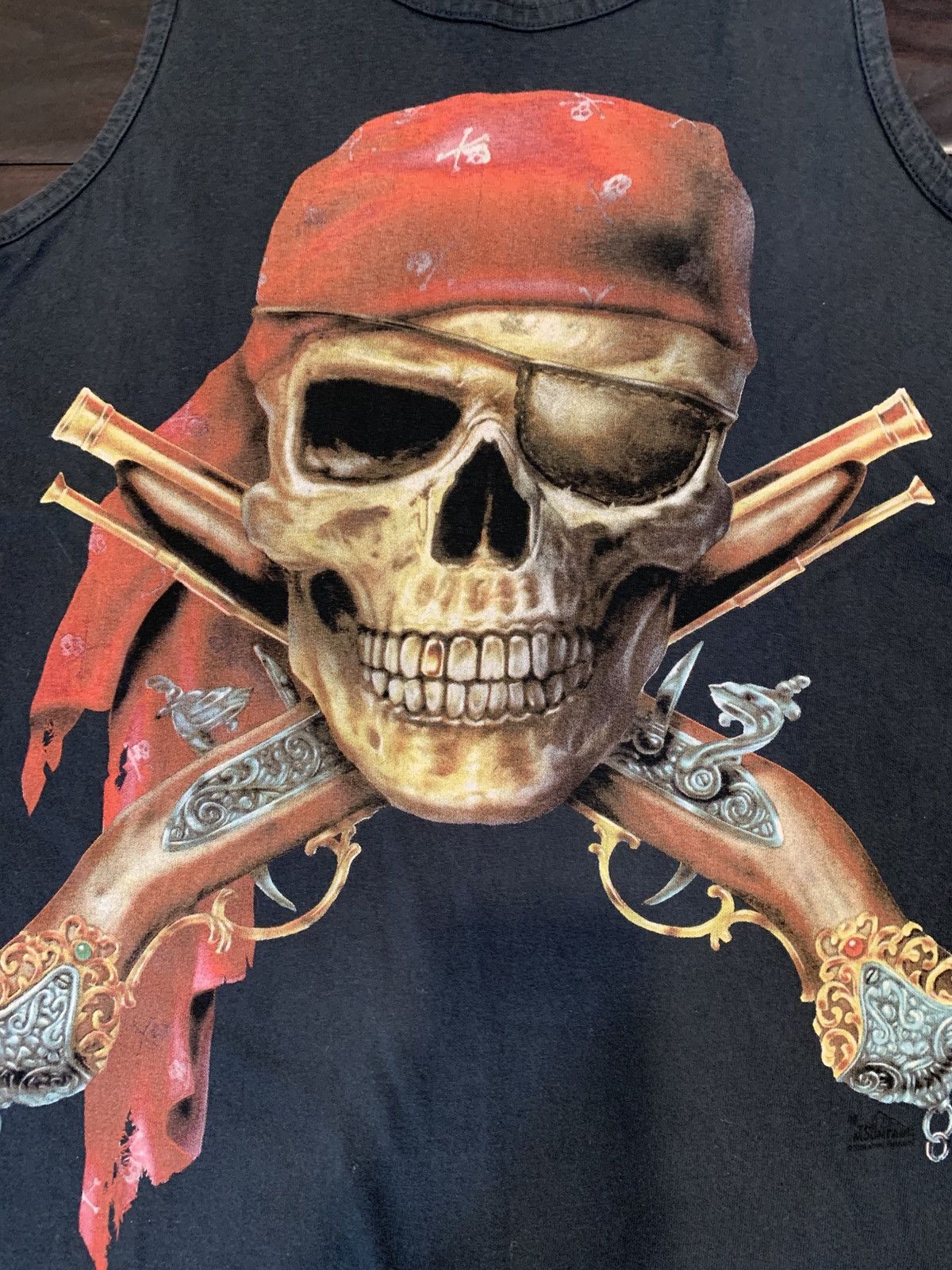 The Mountain Vintage The Mountain Pirate Skull Tank Top, Leather Tag Size US M / EU 48-50 / 2 - 3 Thumbnail