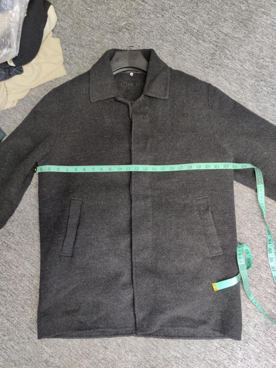 Balenciaga Balenciaga Paris Pour Homme Soft Wool Single Breasted Coat Size US L / EU 52-54 / 3 - 15 Thumbnail